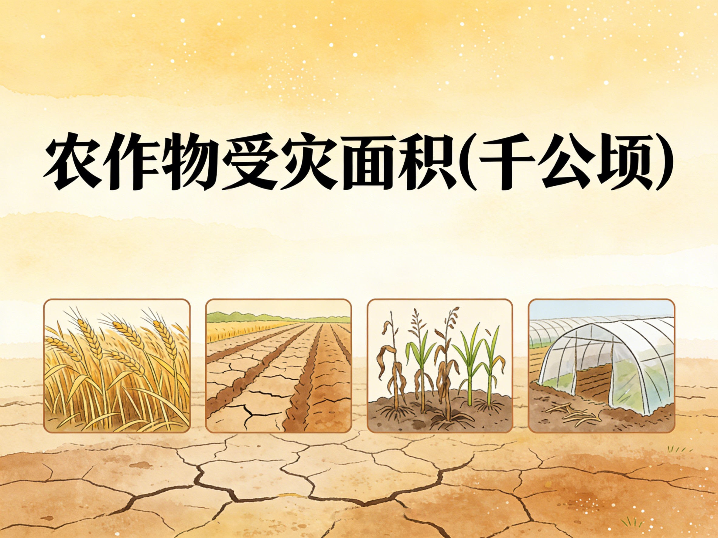 2010-2024年中国农作物受灾面积数据集