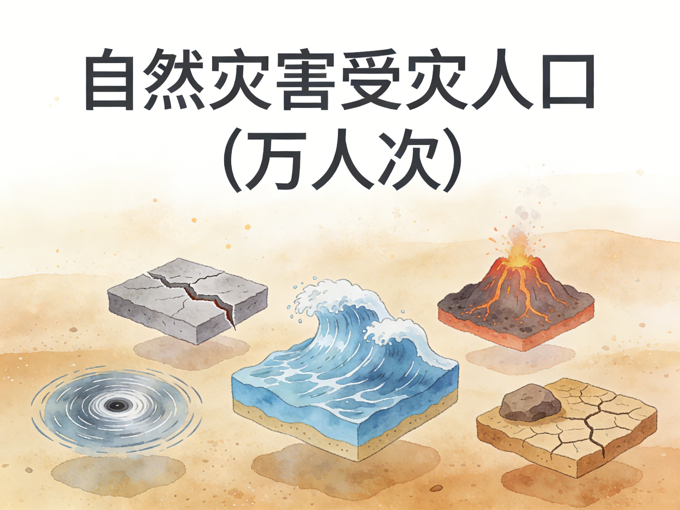 2010-2024年中国自然灾害受灾人口数据集