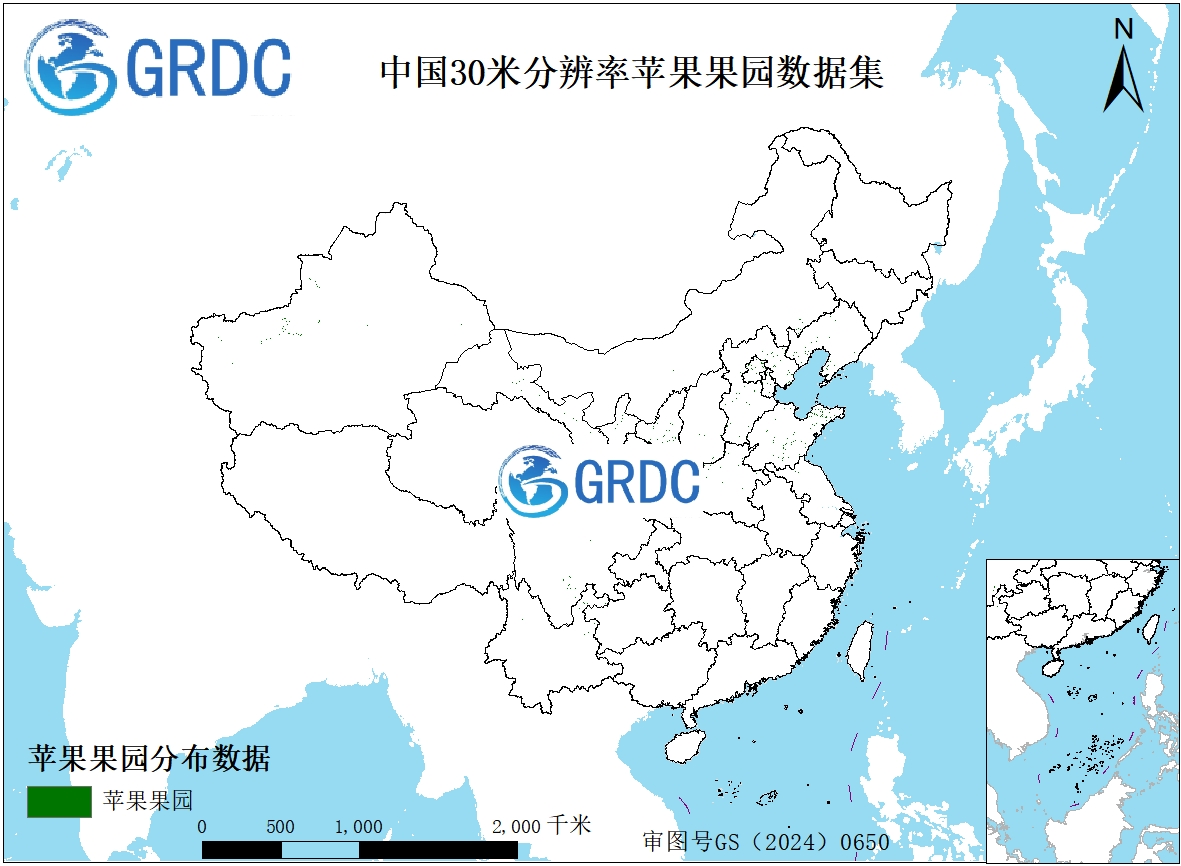 2019-2021年中国30米分辨率苹果果园数据集