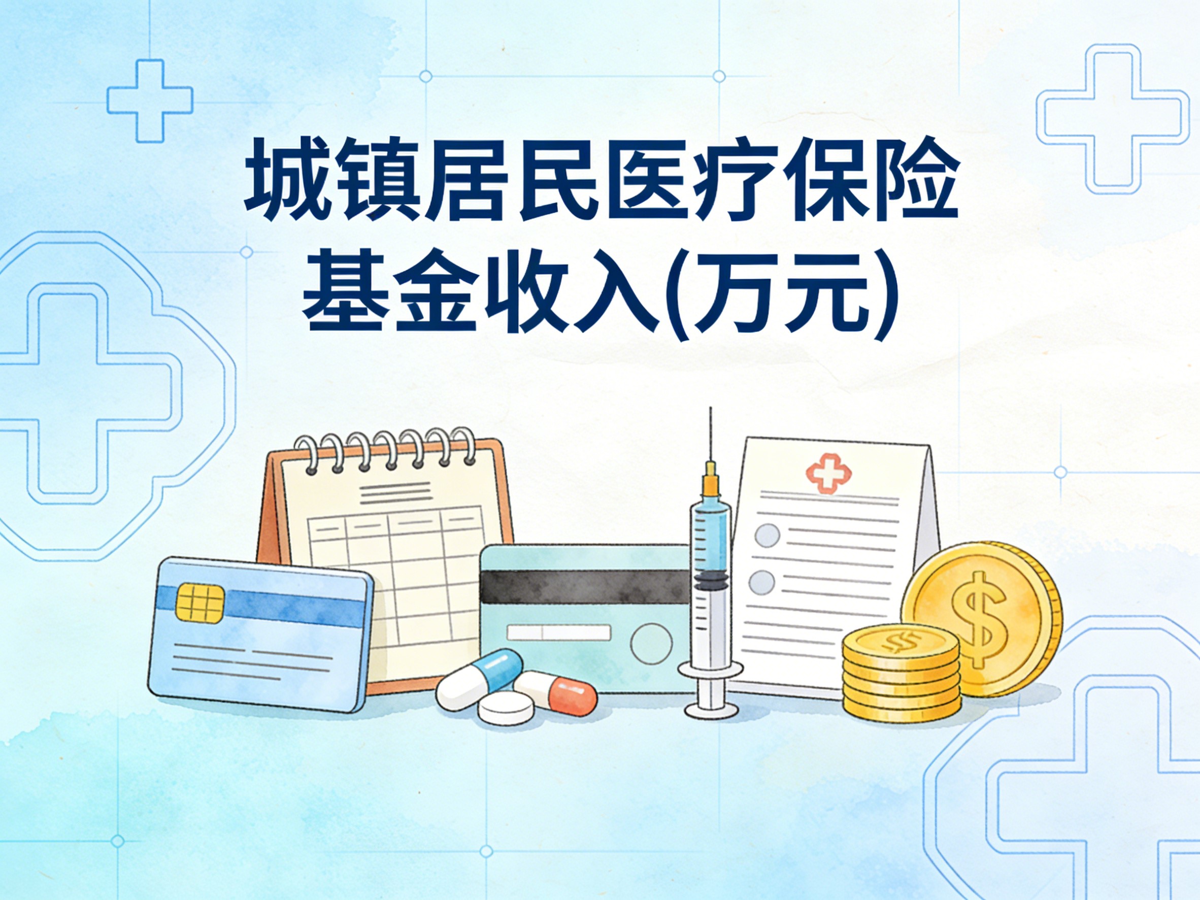 2011-2024年中国城镇居民医疗保险基金收入数据集