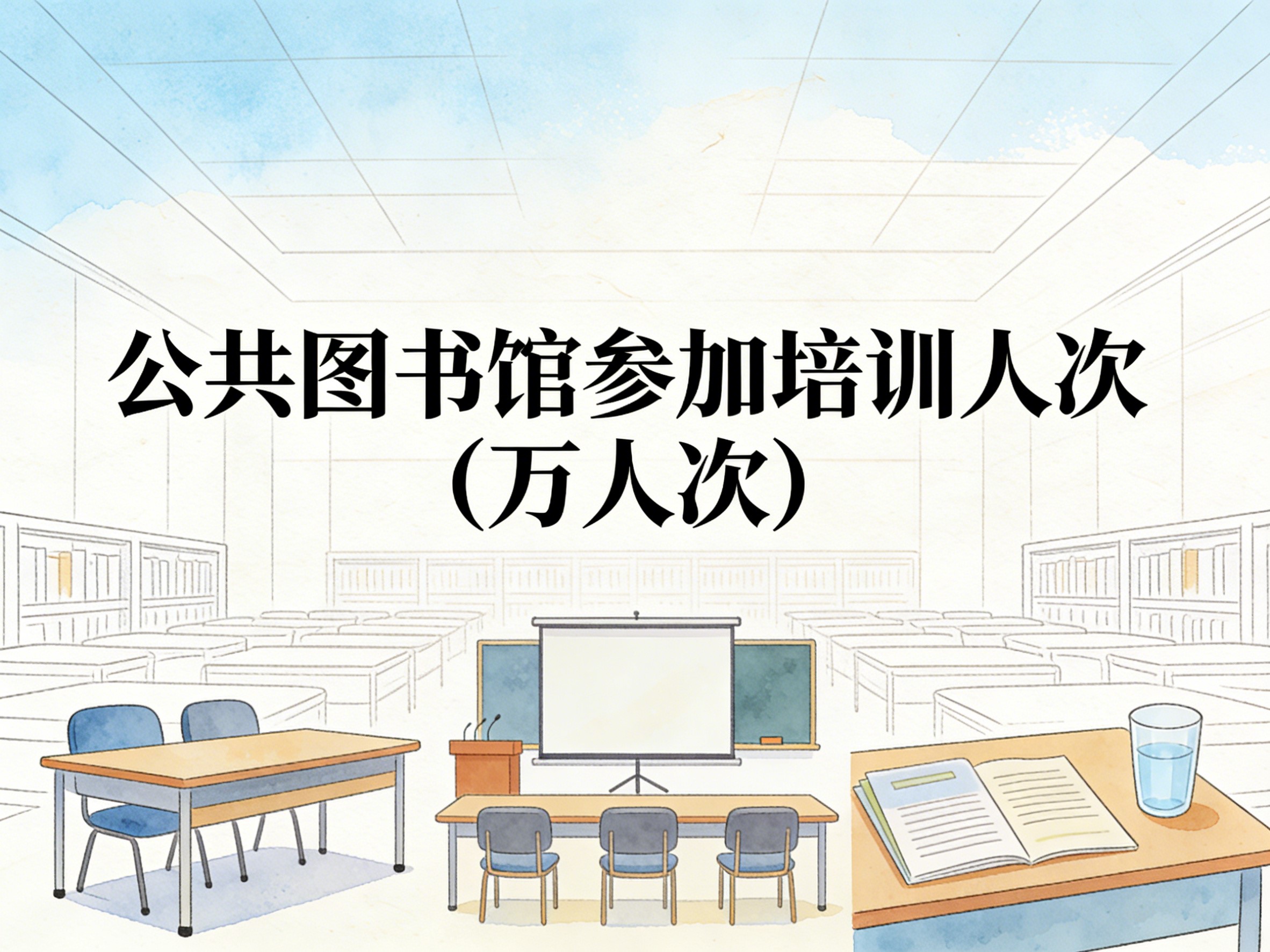 2011-2024年中国公共图书馆参加培训人次数据集