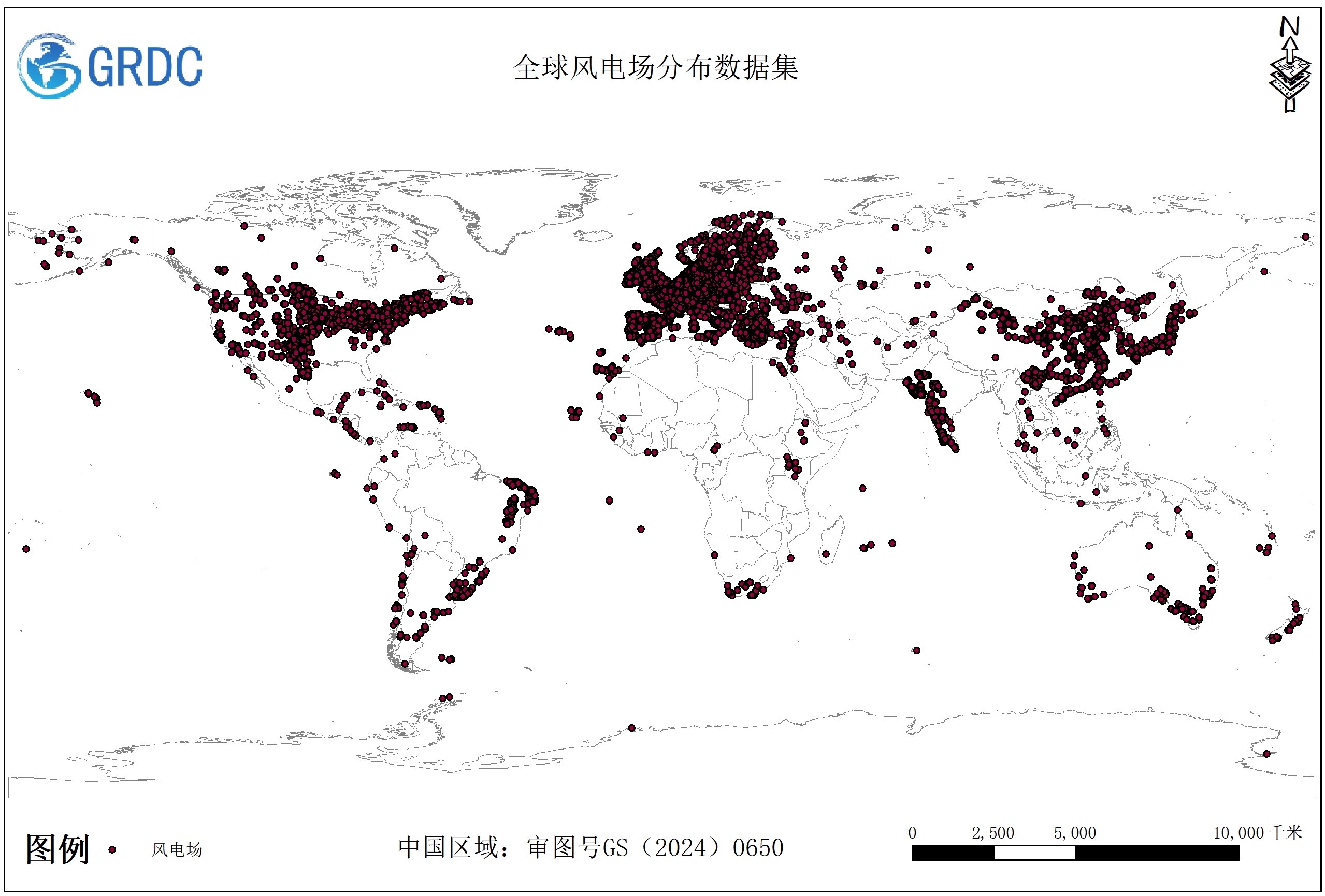 2020年全球风电厂与太阳能电厂分布数据集