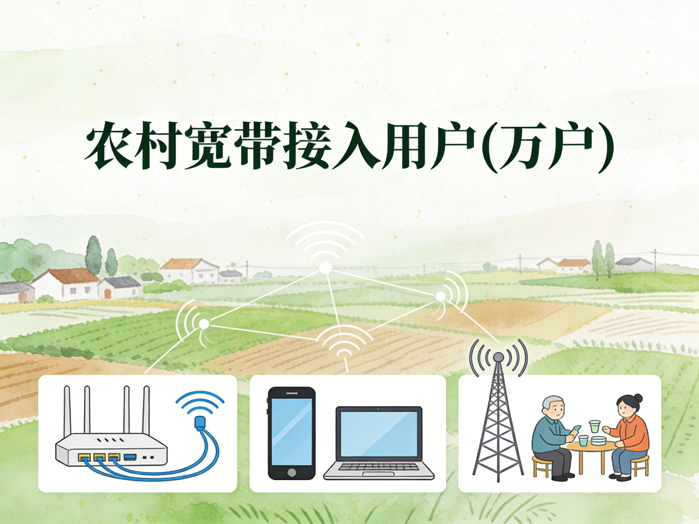 2011-2024年中国农村宽带接入用户数据集