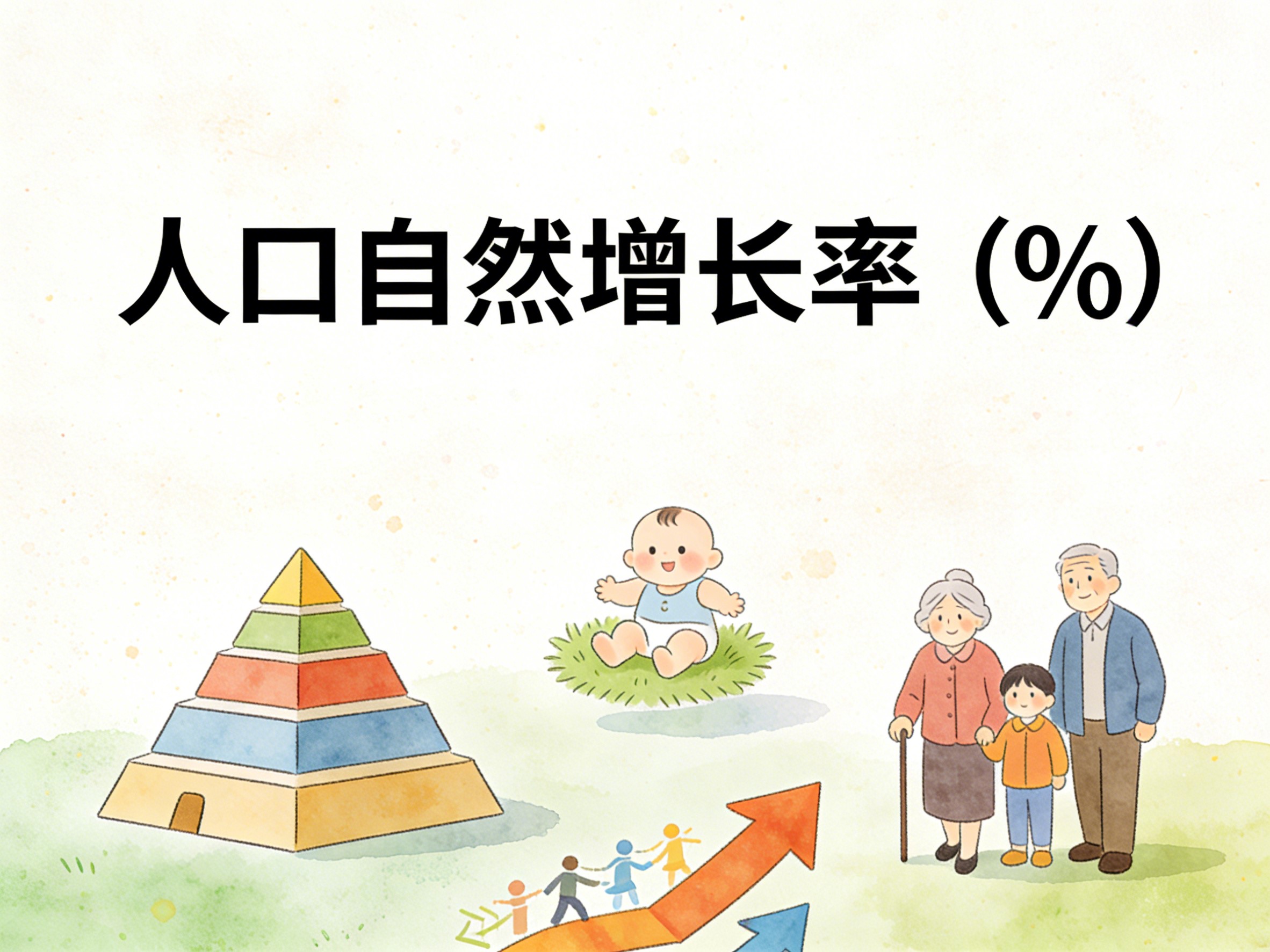2000-2024年中国人口自然增长率数据集