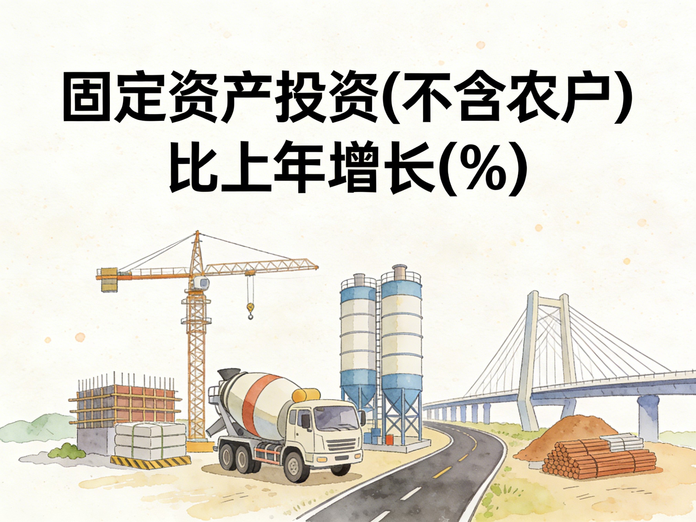 2003-2024年中国固定资产投资(不含农户)比上年增长数据集