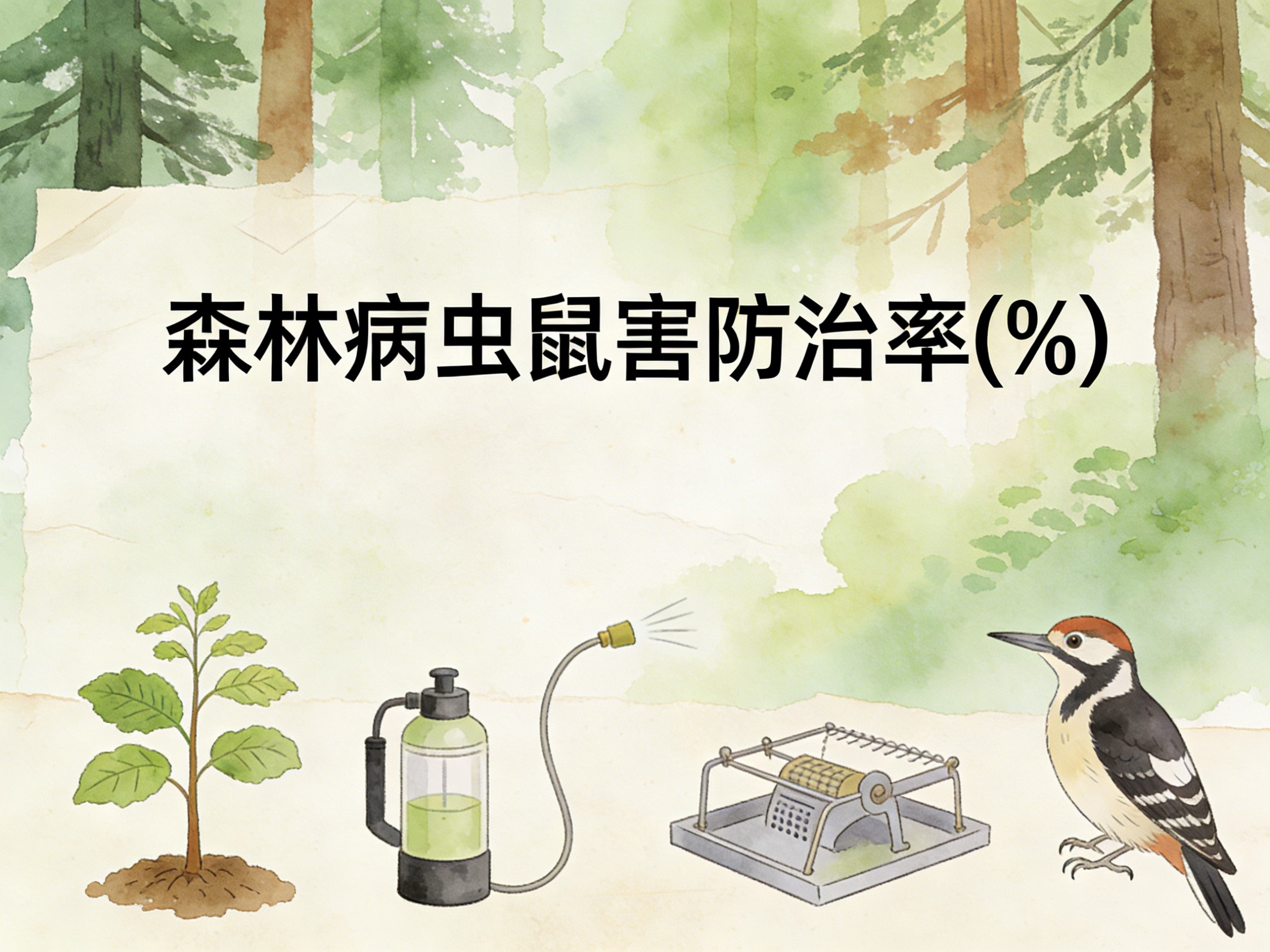 2004-2024年中国森林病虫鼠害防治率数据集