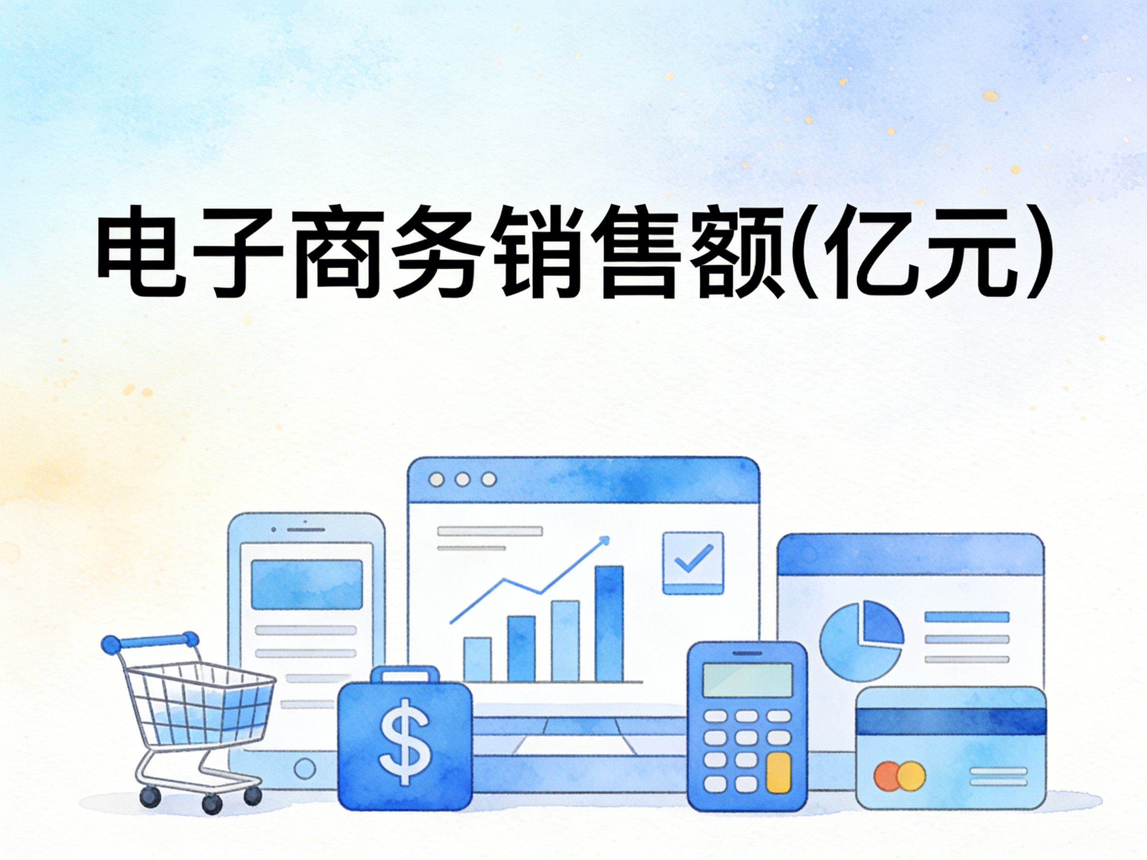 2013-2024年中国电子商务销售额数据集