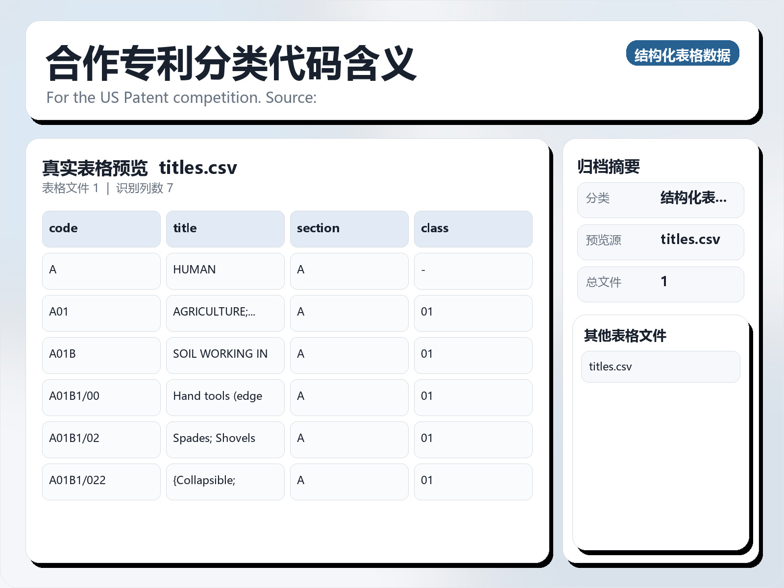 合作专利分类代码含义