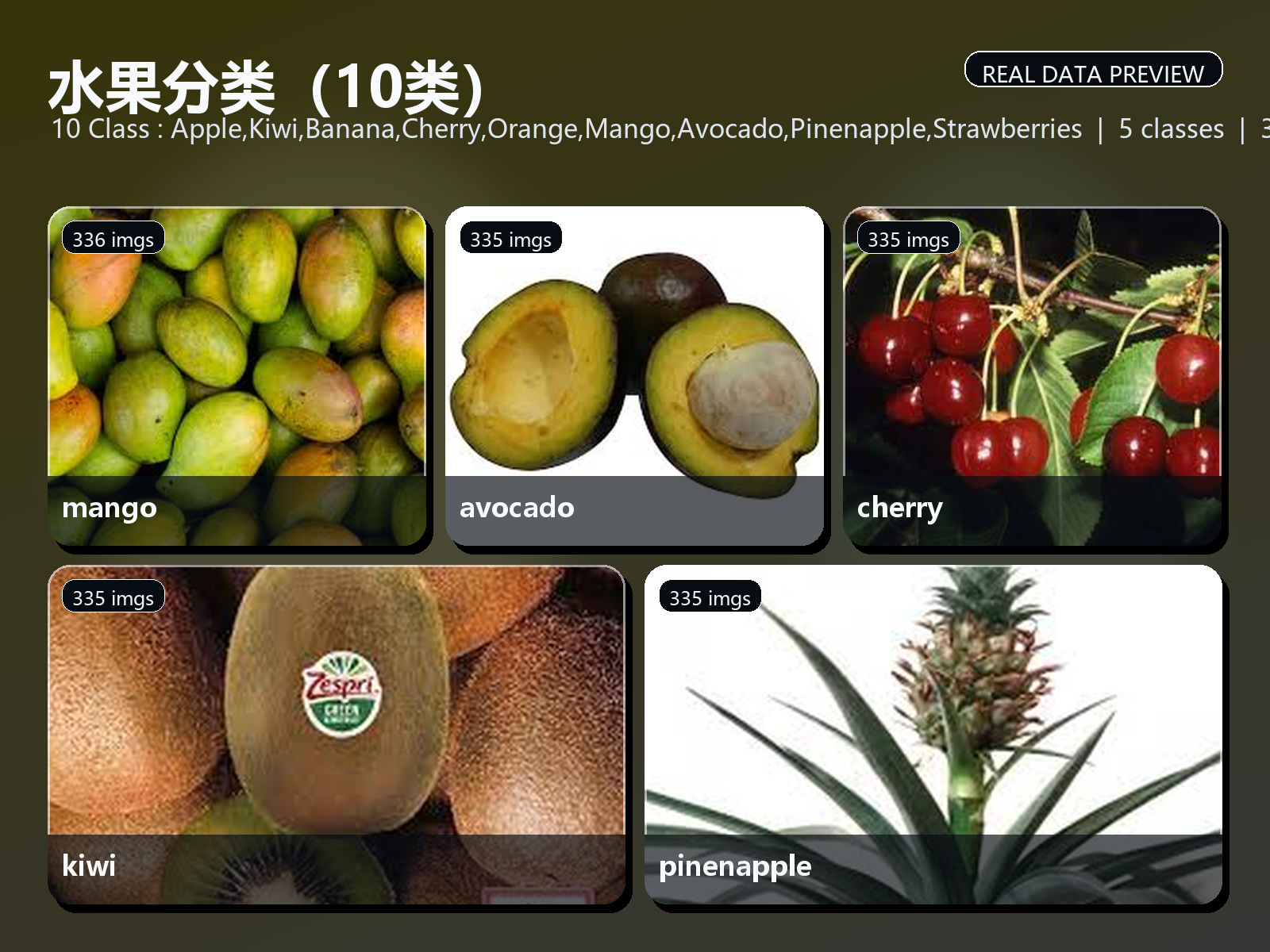 水果分类（10类）