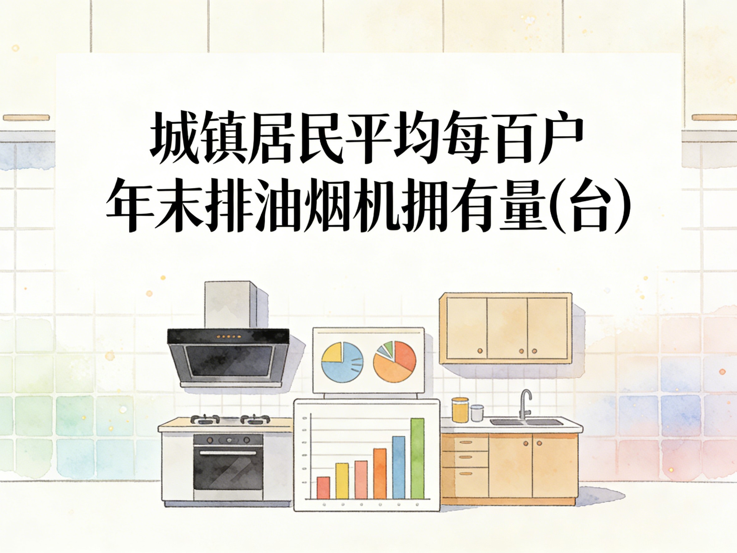2015-2024年中国城镇居民平均每百户年末排油烟机拥有量数据集