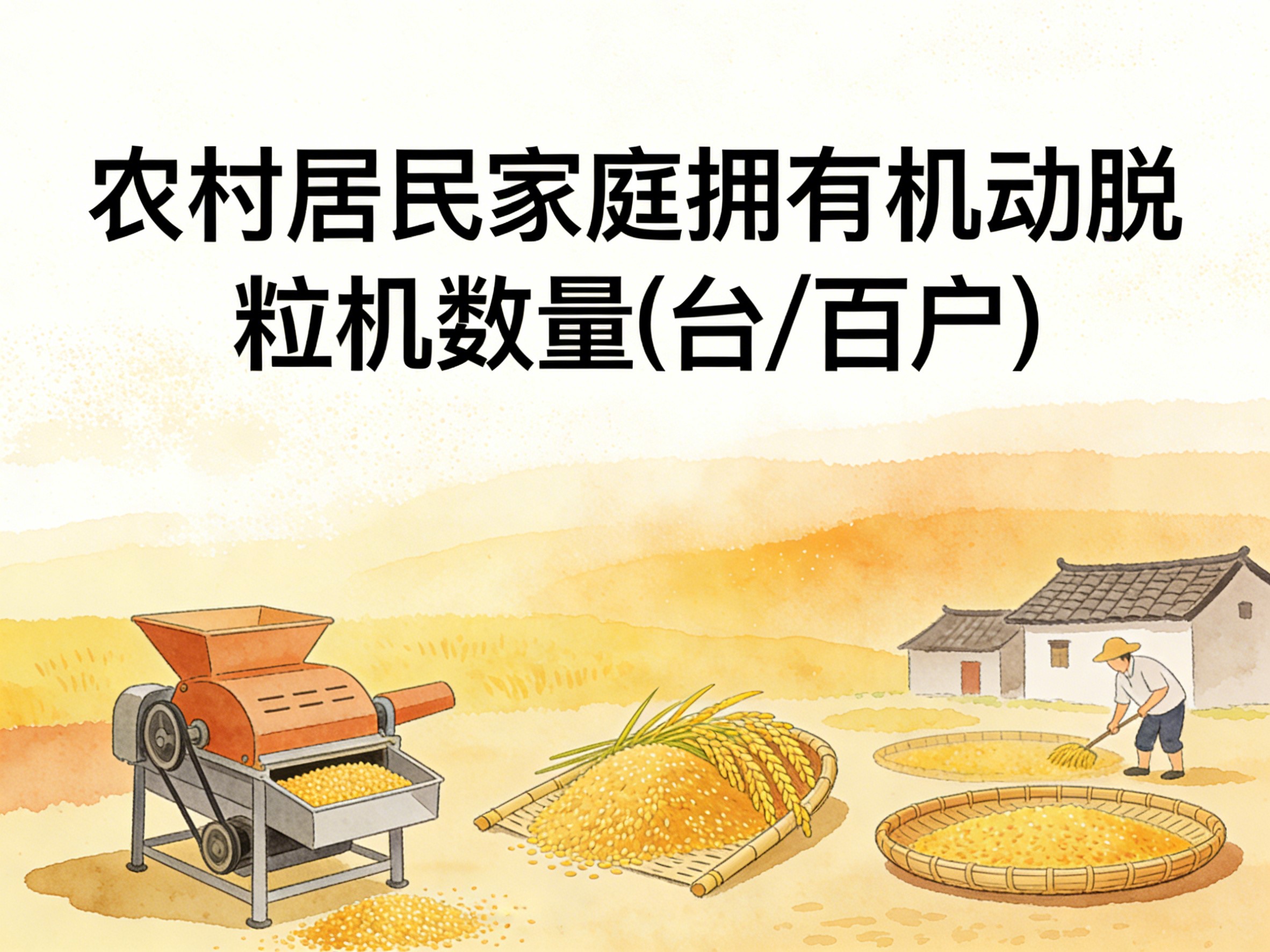 1985-2012年中国农村居民家庭拥有机动脱粒机数量数据集