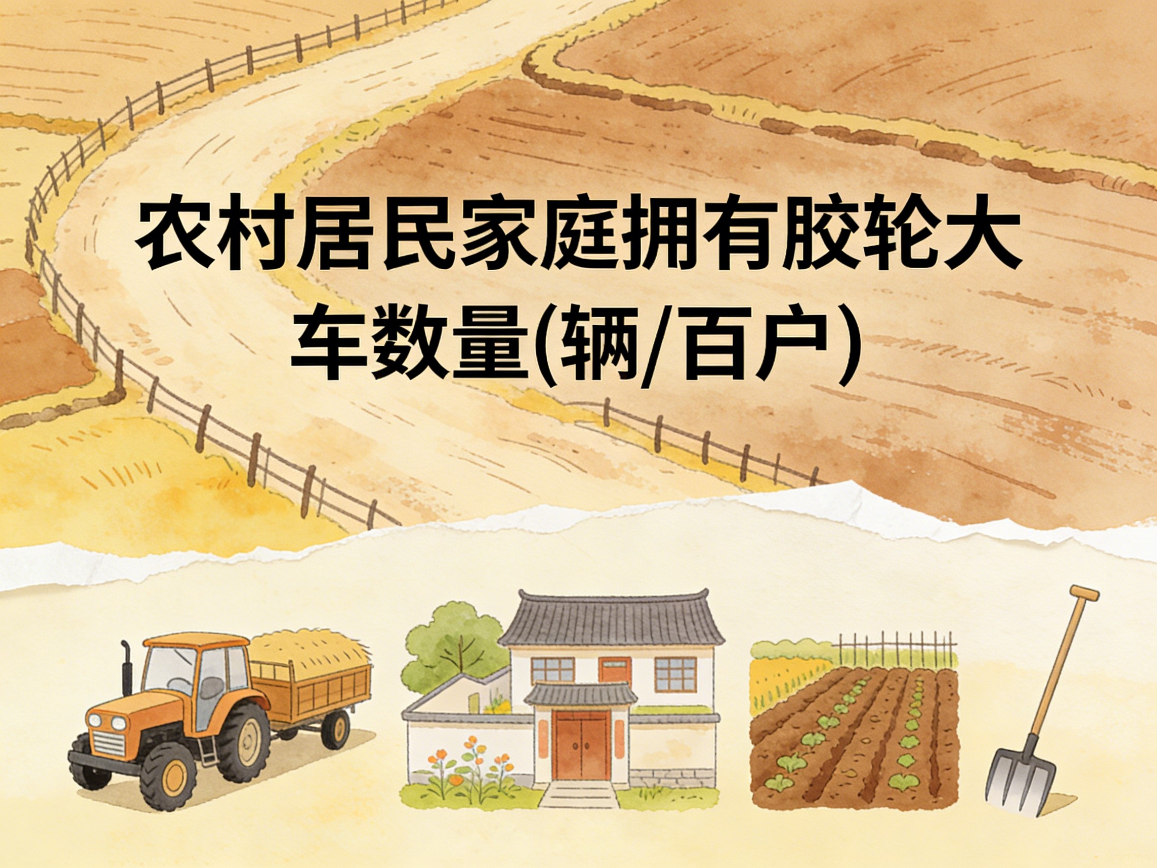 1985-2012年中国农村居民家庭拥有胶轮大车数量数据集