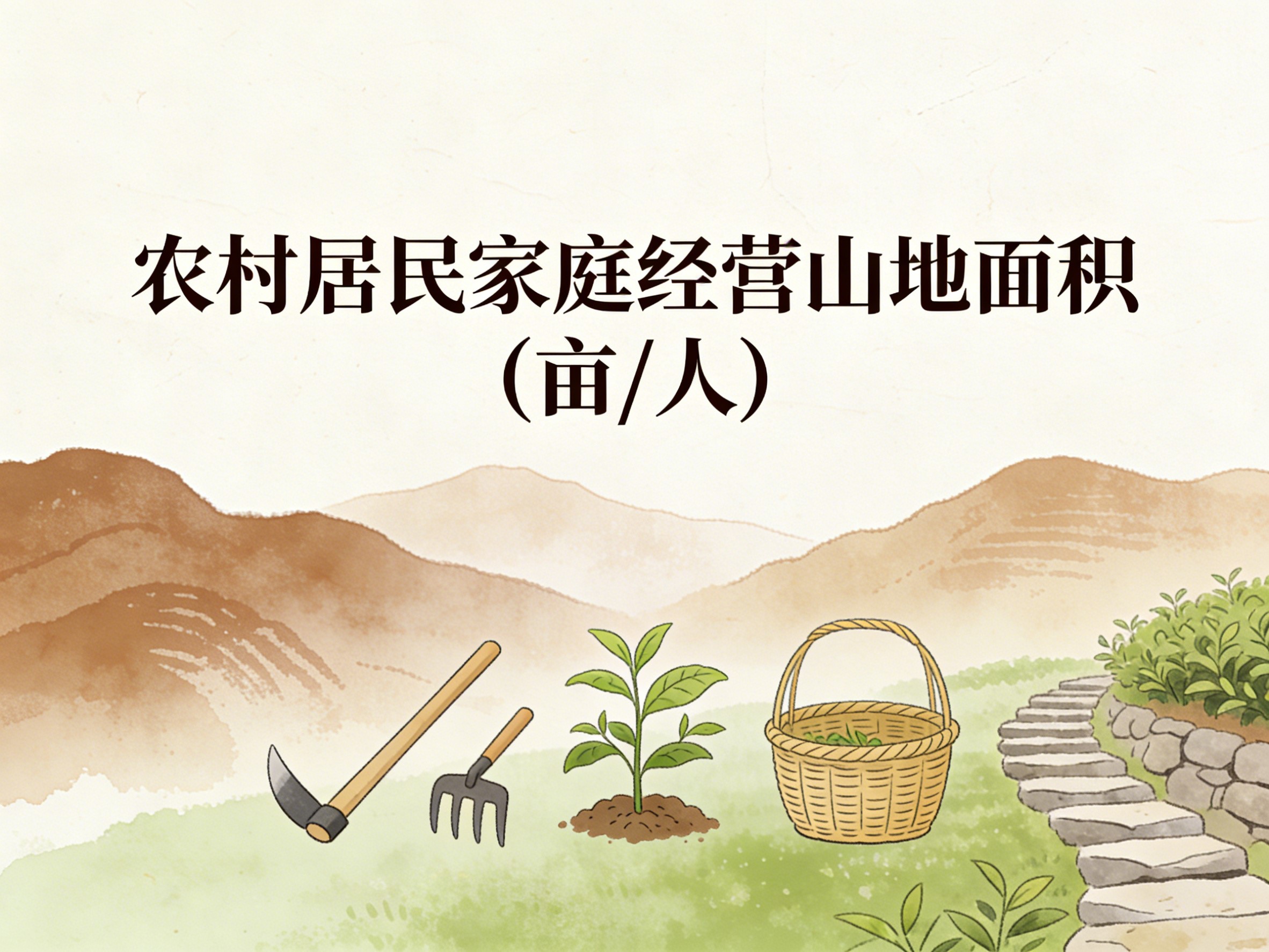 1987-2012年中国农村居民家庭经营山地面积数据集