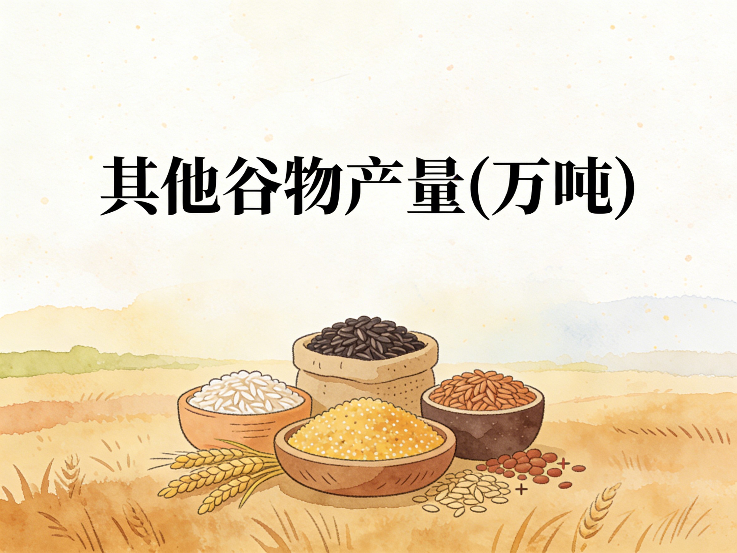 1996-2018年中国其他谷物产量数据集
