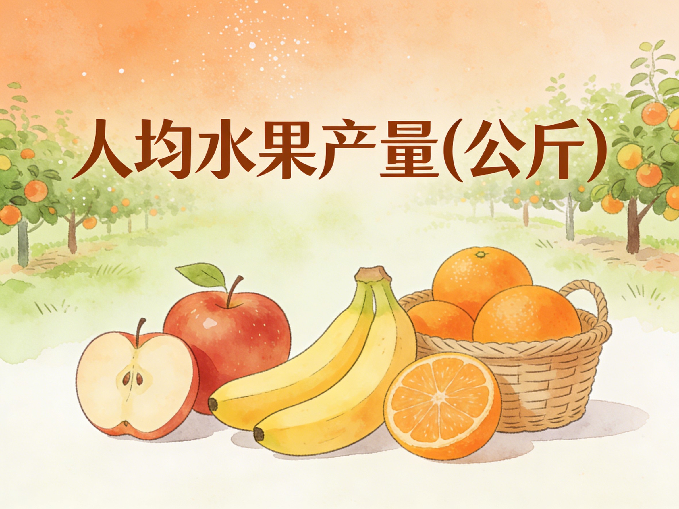 2002-2022年中国人均水果产量数据集