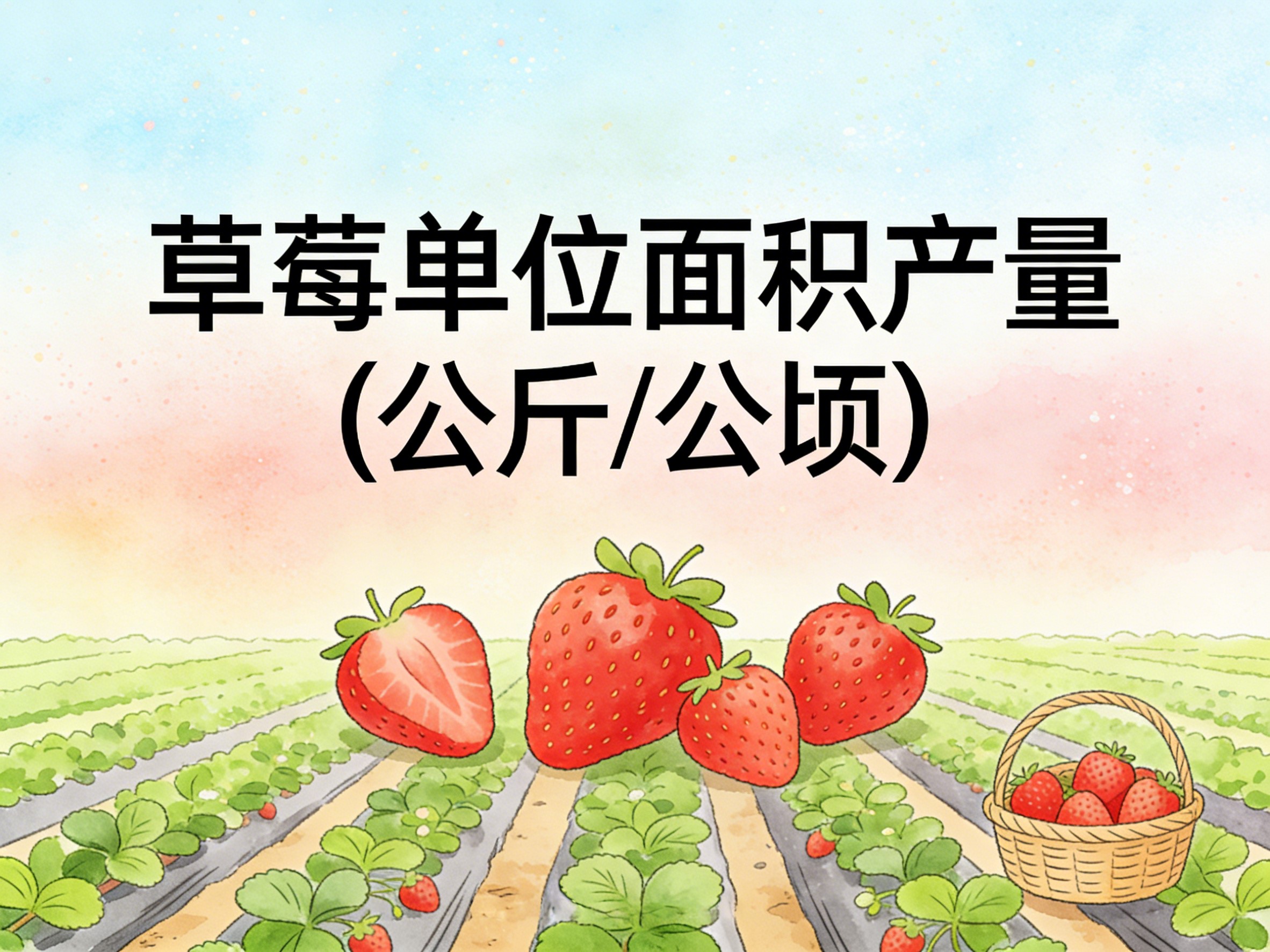 2002-2022年中国草莓单位面积产量数据集