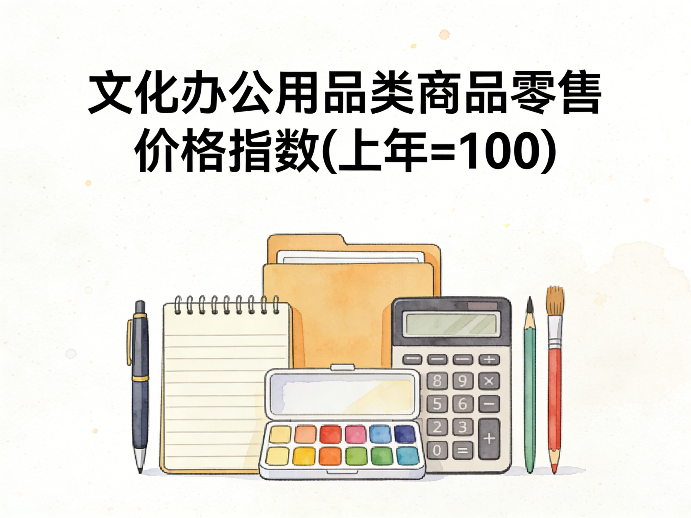 2003-2022年中国文化办公用品类商品零售价格指数数据集