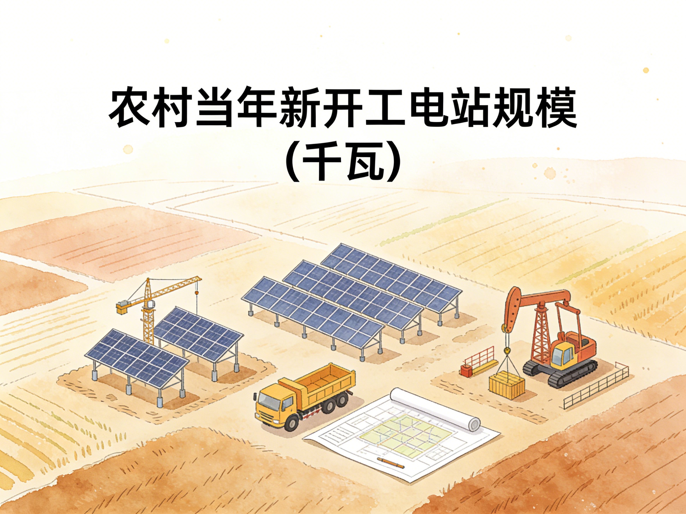 2003-2021年中国农村当年新开工电站规模数据集