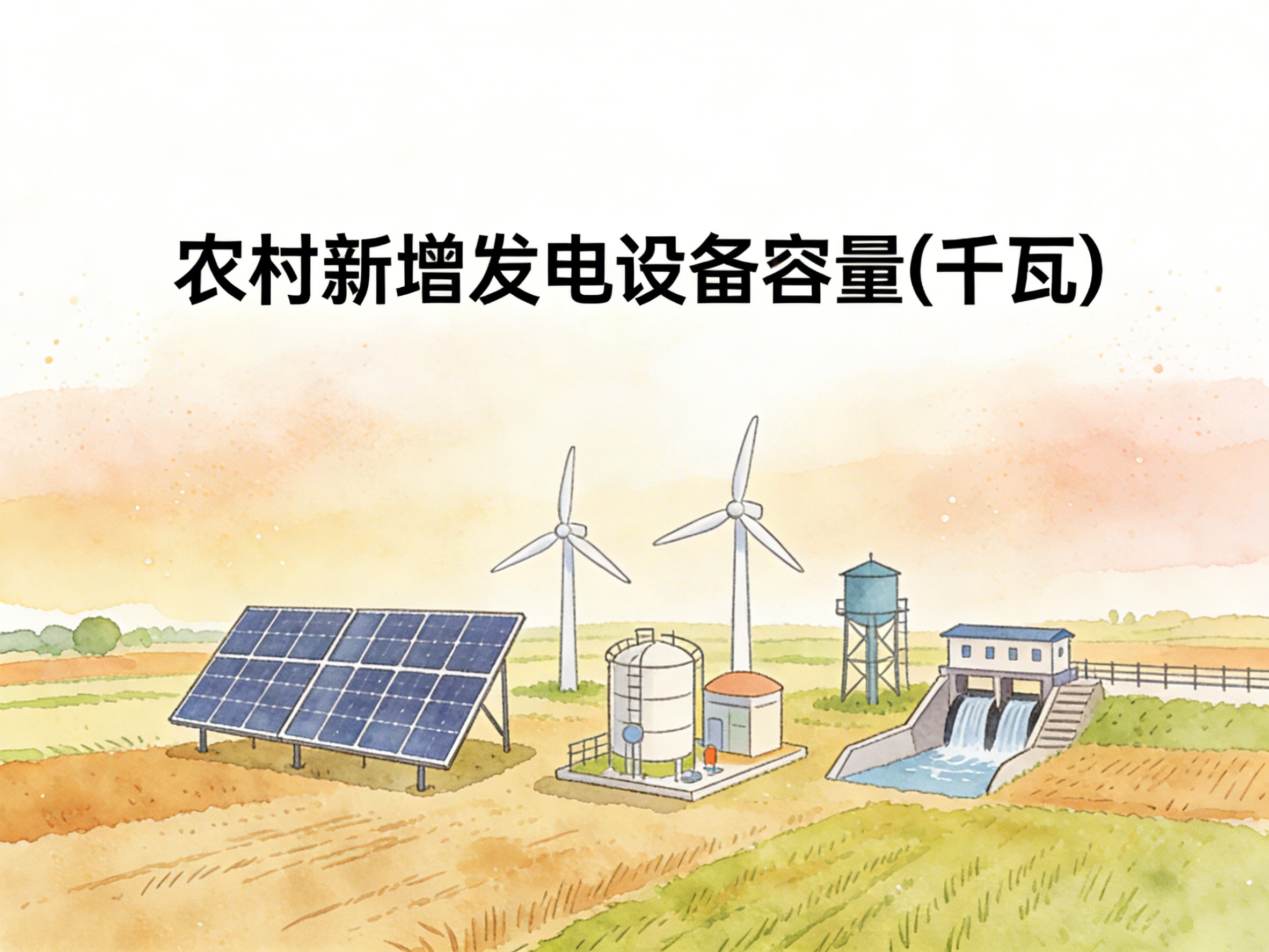 2003-2020年中国农村新增发电设备容量数据集