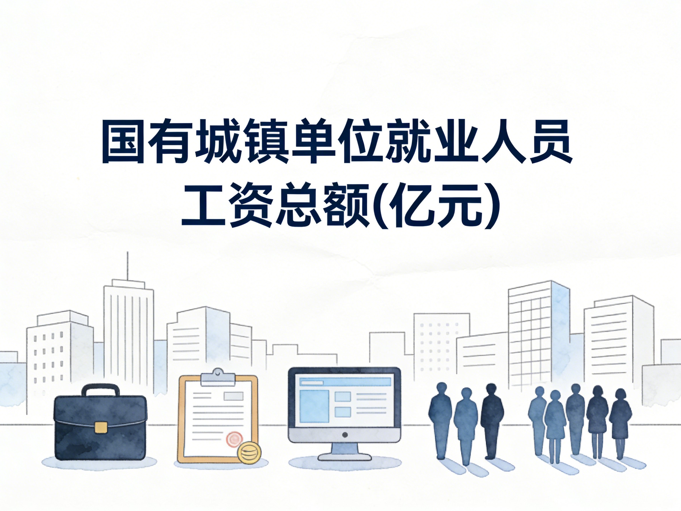 2006-2023年中国国有城镇单位就业人员工资总额数据集