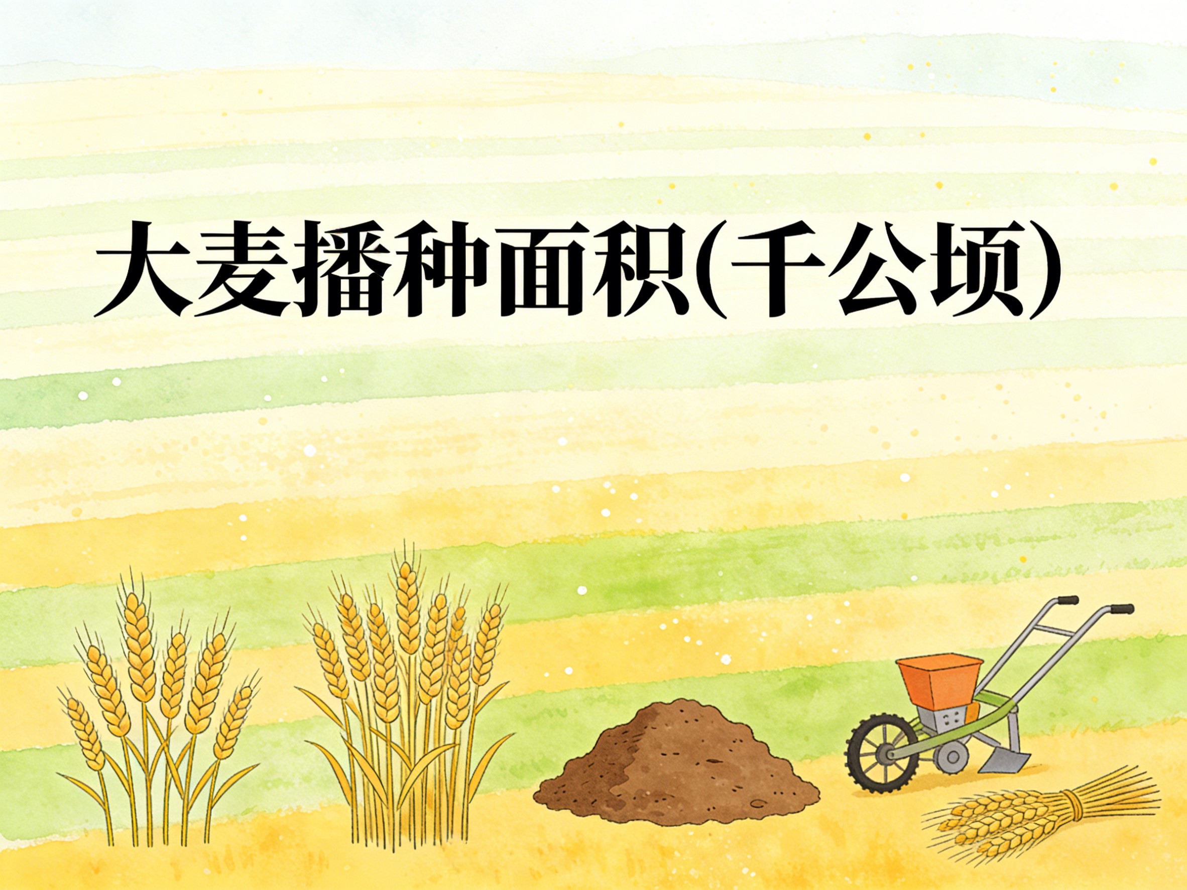 2002-2018年中国大麦播种面积数据集