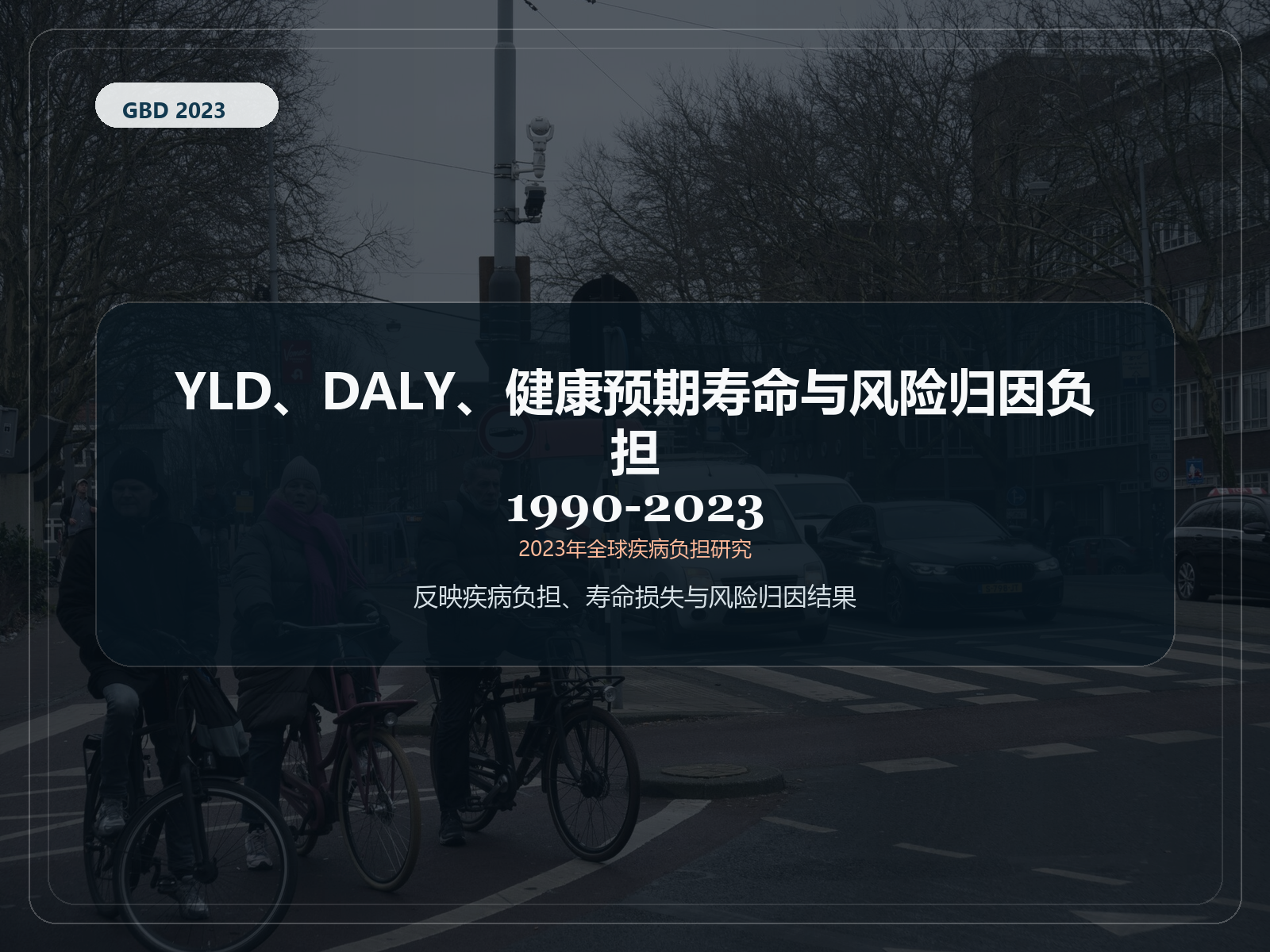 2023 年全球疾病负担研究 1990-2023 年残疾寿命、残疾调整生命年、健康预期寿命和风险归因负担