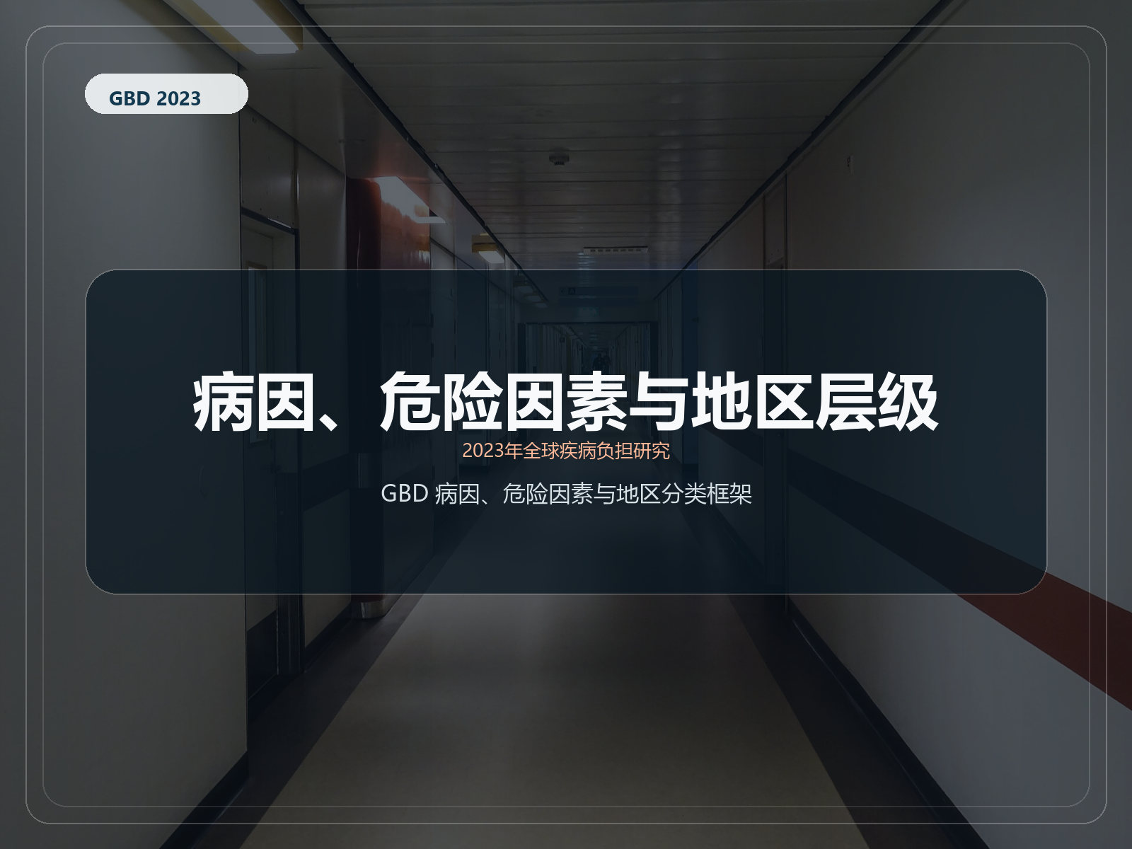 2023 年全球疾病负担研究 原因、REI 和位置层次结构