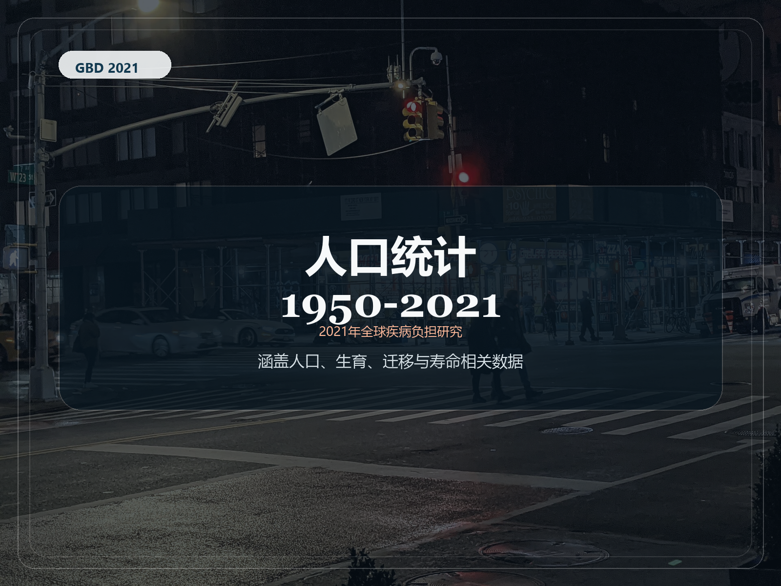 2021 年全球疾病负担研究 1950-2021 年人口统计