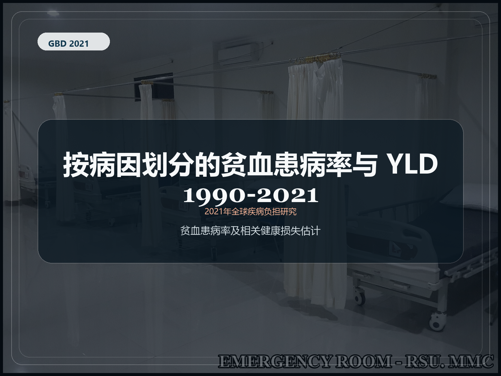 2021 年全球疾病负担研究 1990-2021 年按原因划分的贫血患病率和残疾寿命