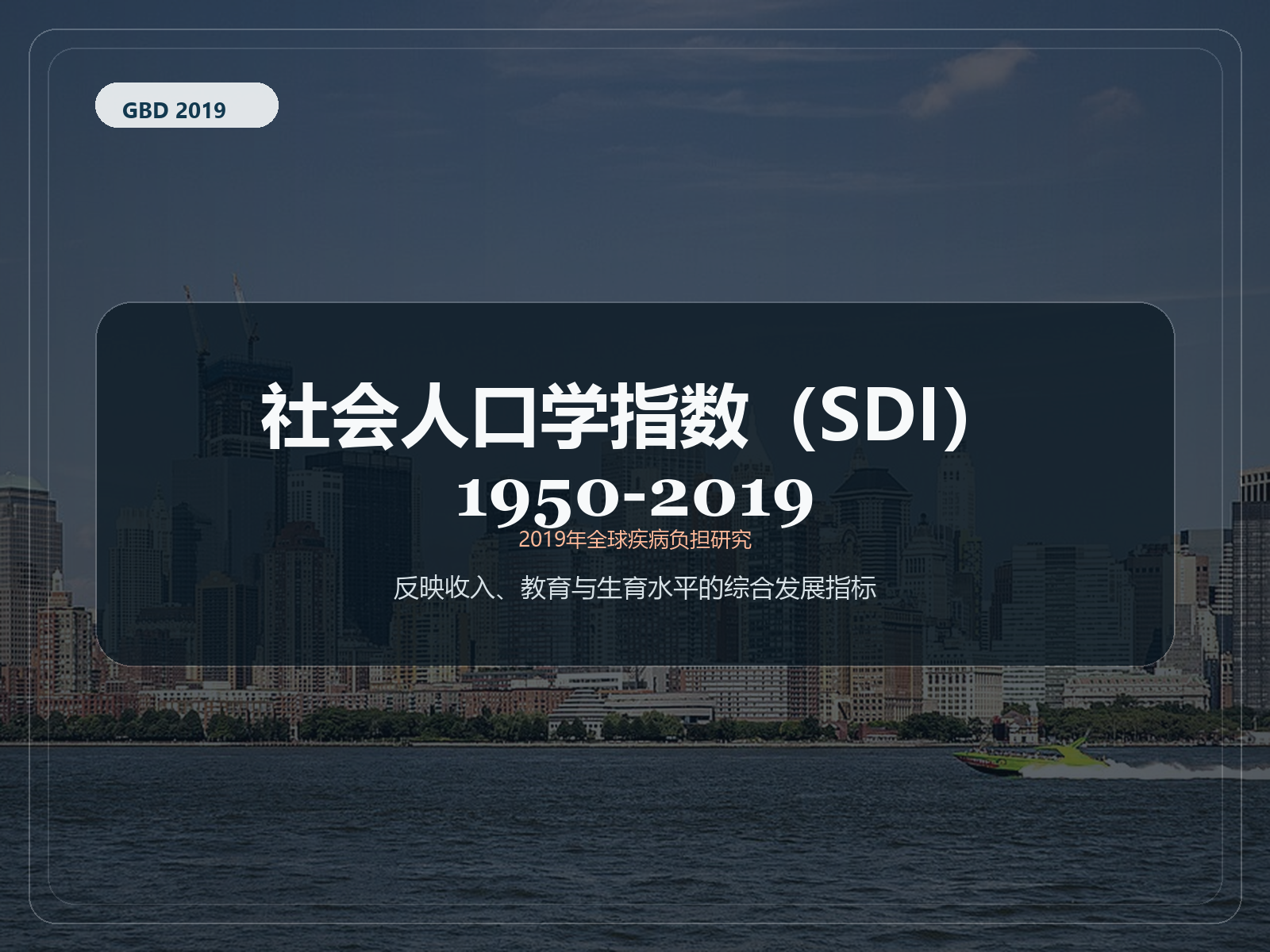 2019 年全球疾病负担研究 社会人口指数 1950–2019