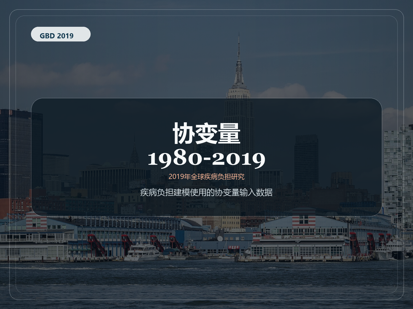 2019 年全球疾病负担研究 协变量 1980-2019