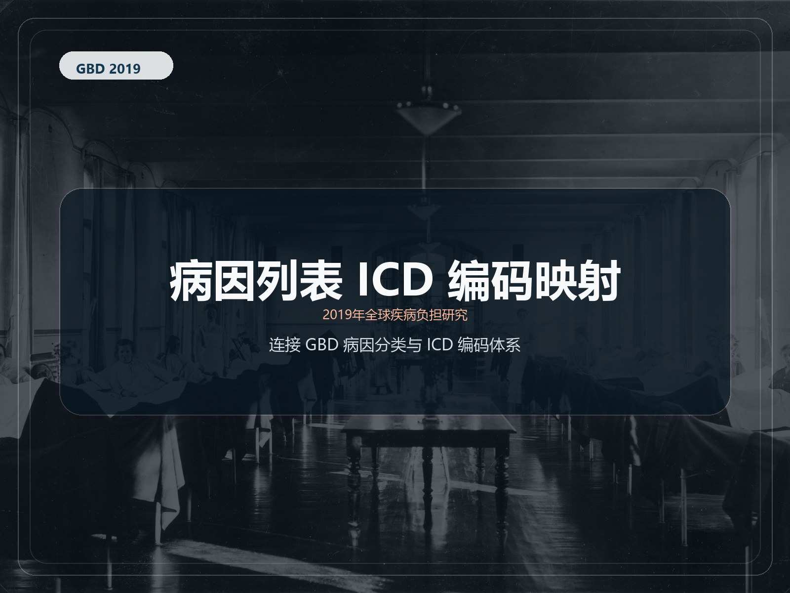 2019 年全球疾病负担研究 对应 ICD 代码的原因列表