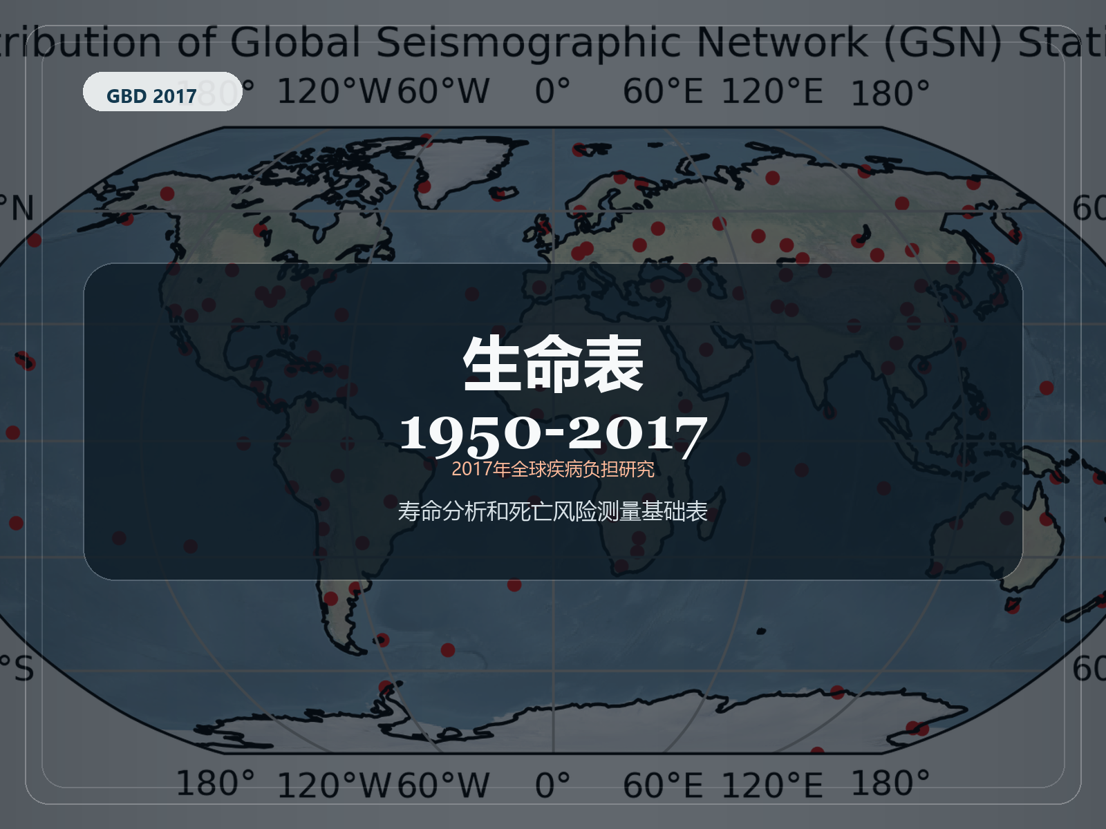 2017 年全球疾病负担研究 生命表 1950-2017