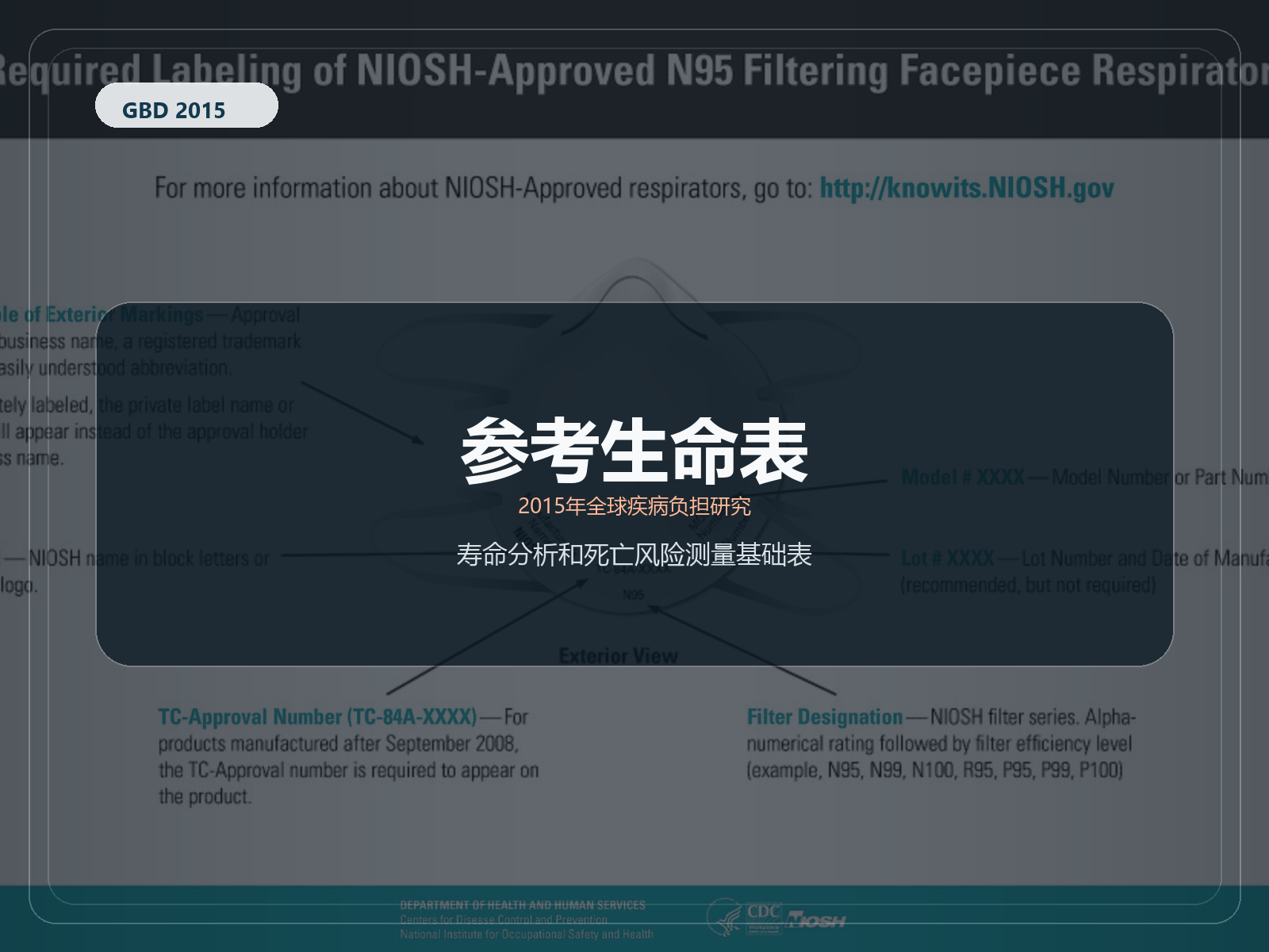 2015 年全球疾病负担研究 参考生命表