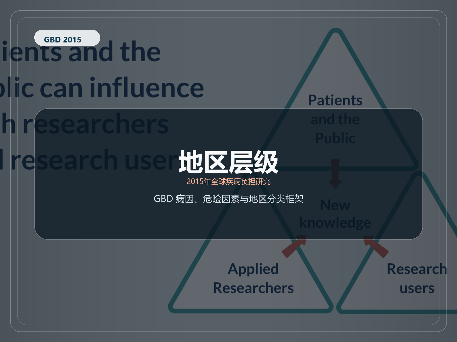 2015 年全球疾病负担研究 地点层次结构