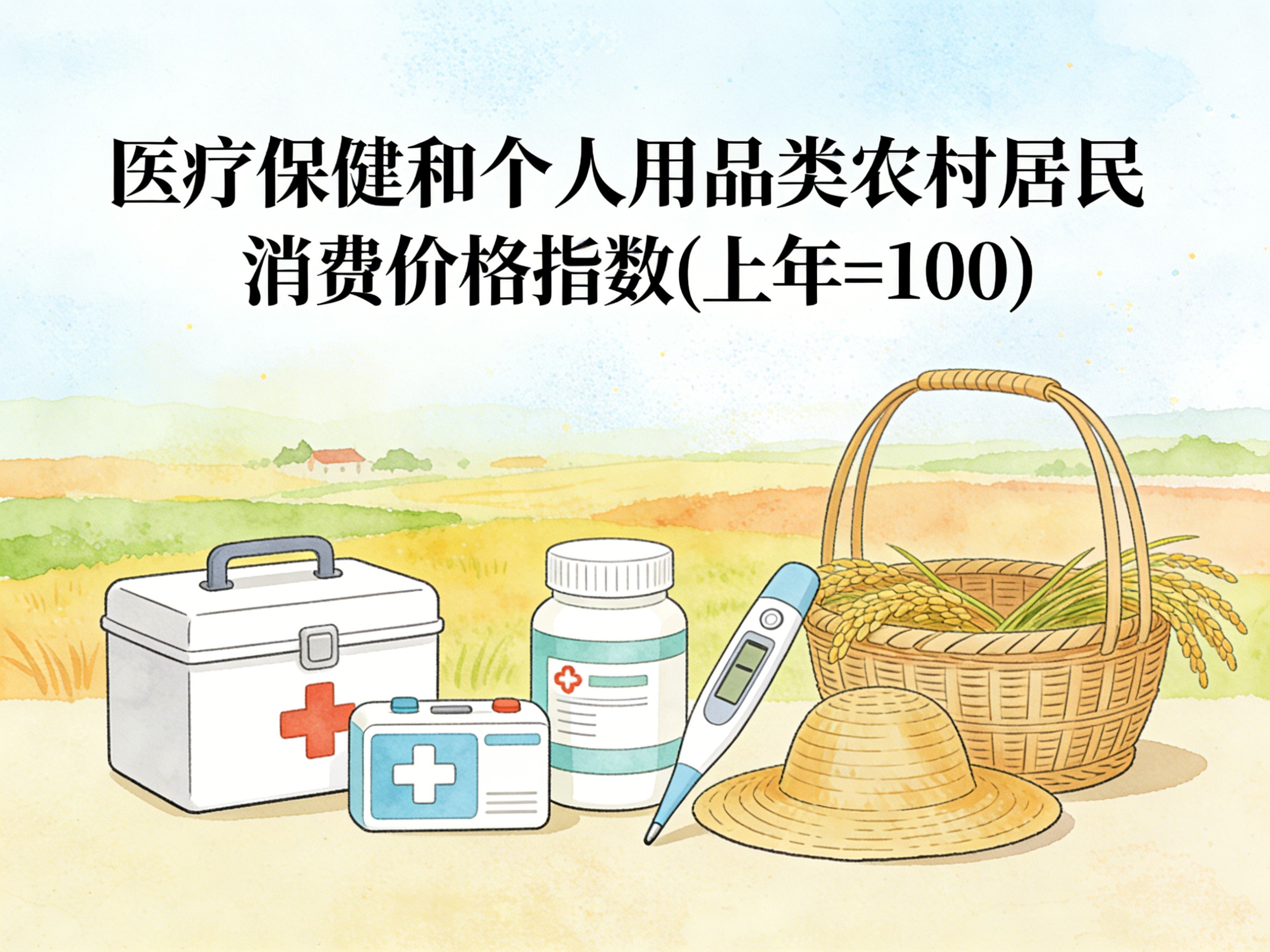 2000-2015年中国医疗保健和个人用品类农村居民消费价格指数数据集