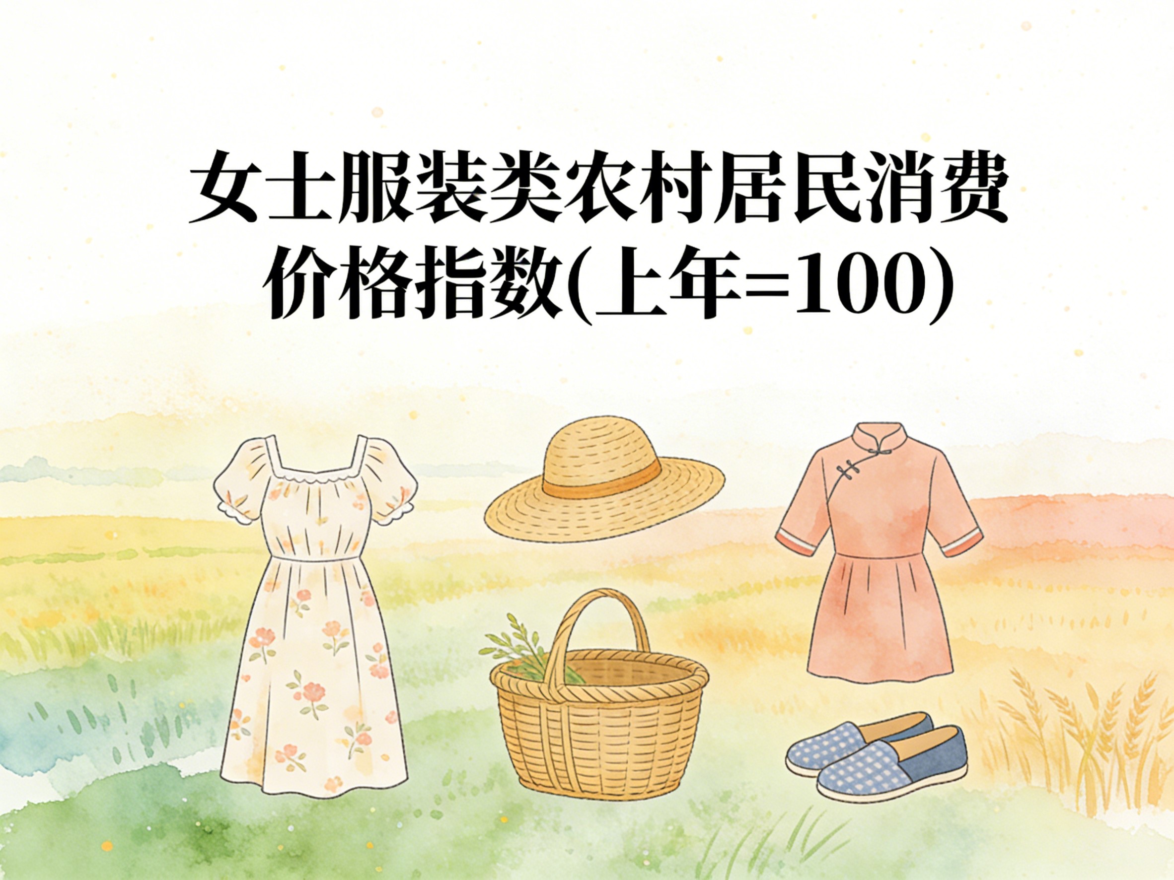 2001-2016年中国女士服装类农村居民消费价格指数数据集