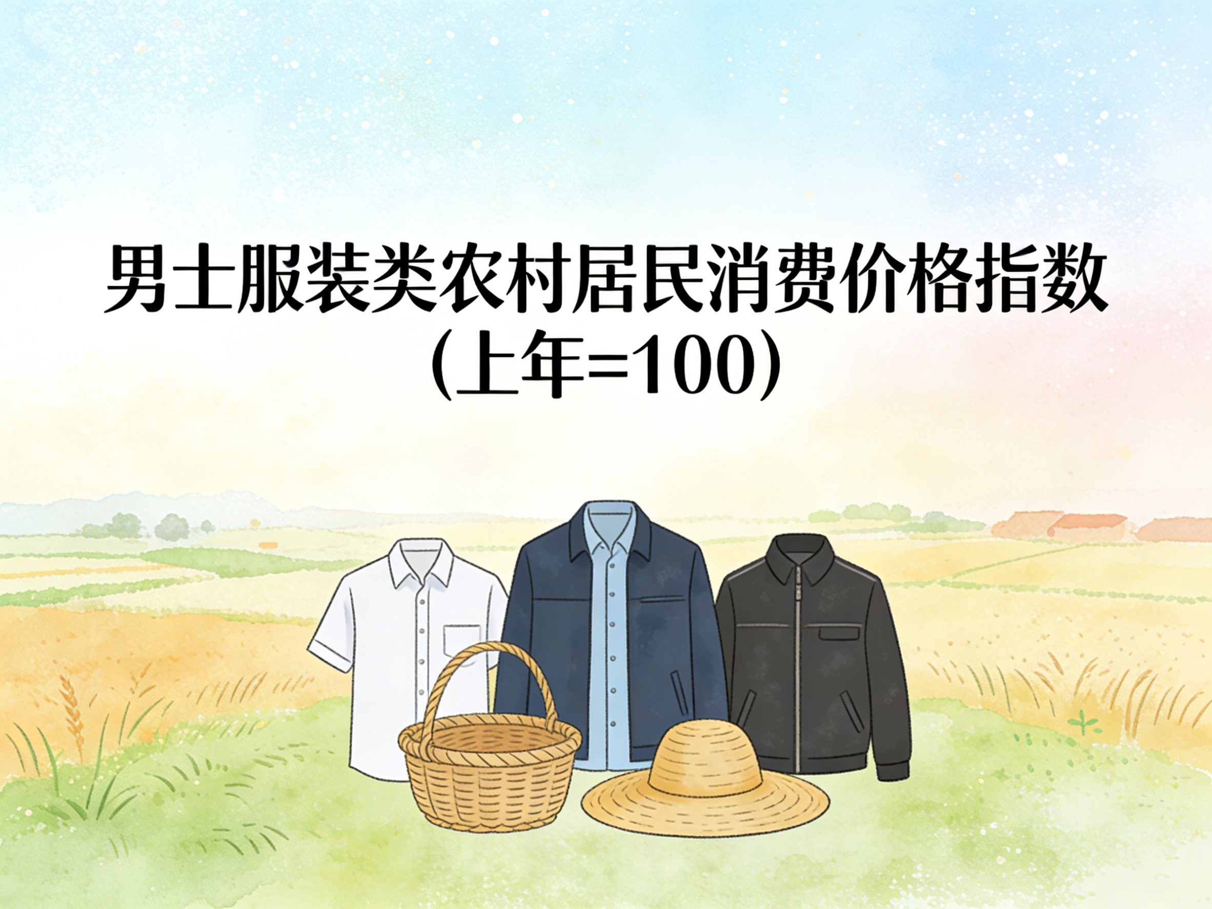 2001-2016年中国男士服装类农村居民消费价格指数数据集