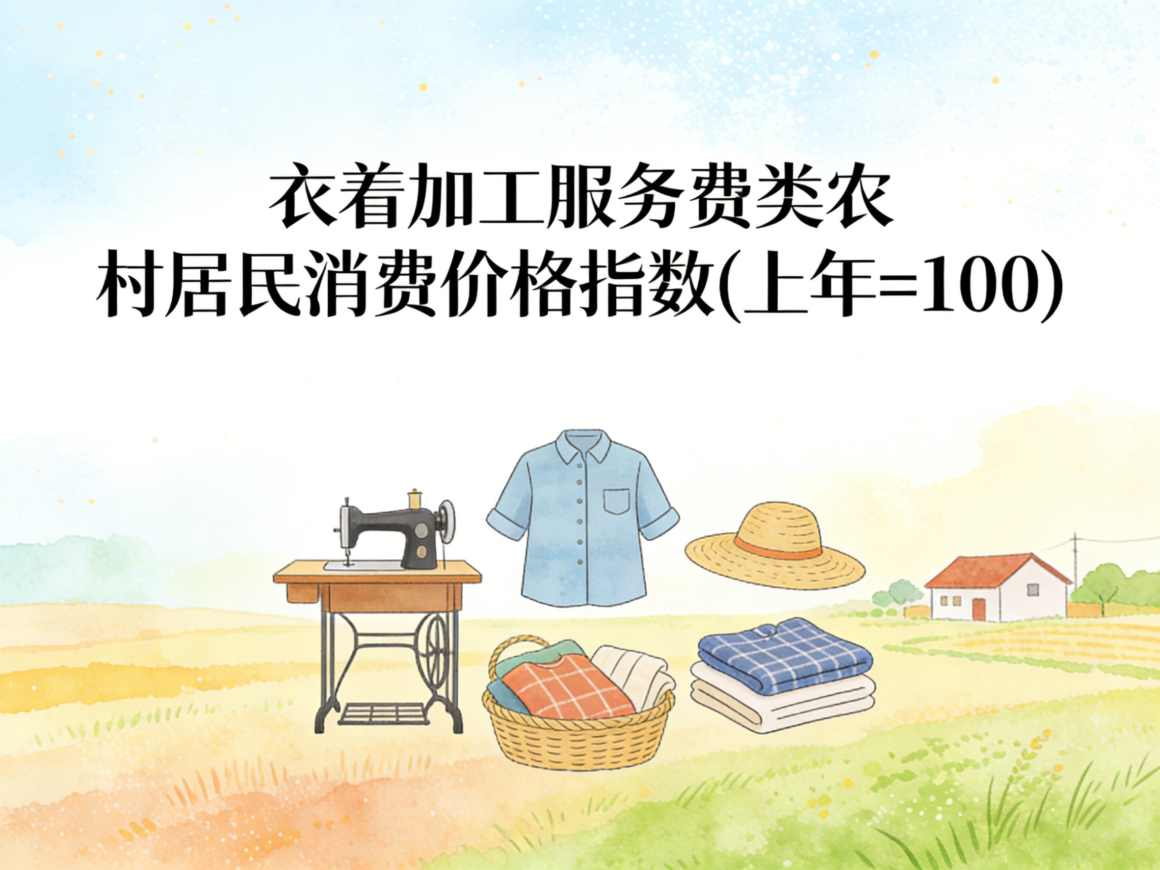 2001-2016年中国衣着加工服务费类农村居民消费价格指数数据集