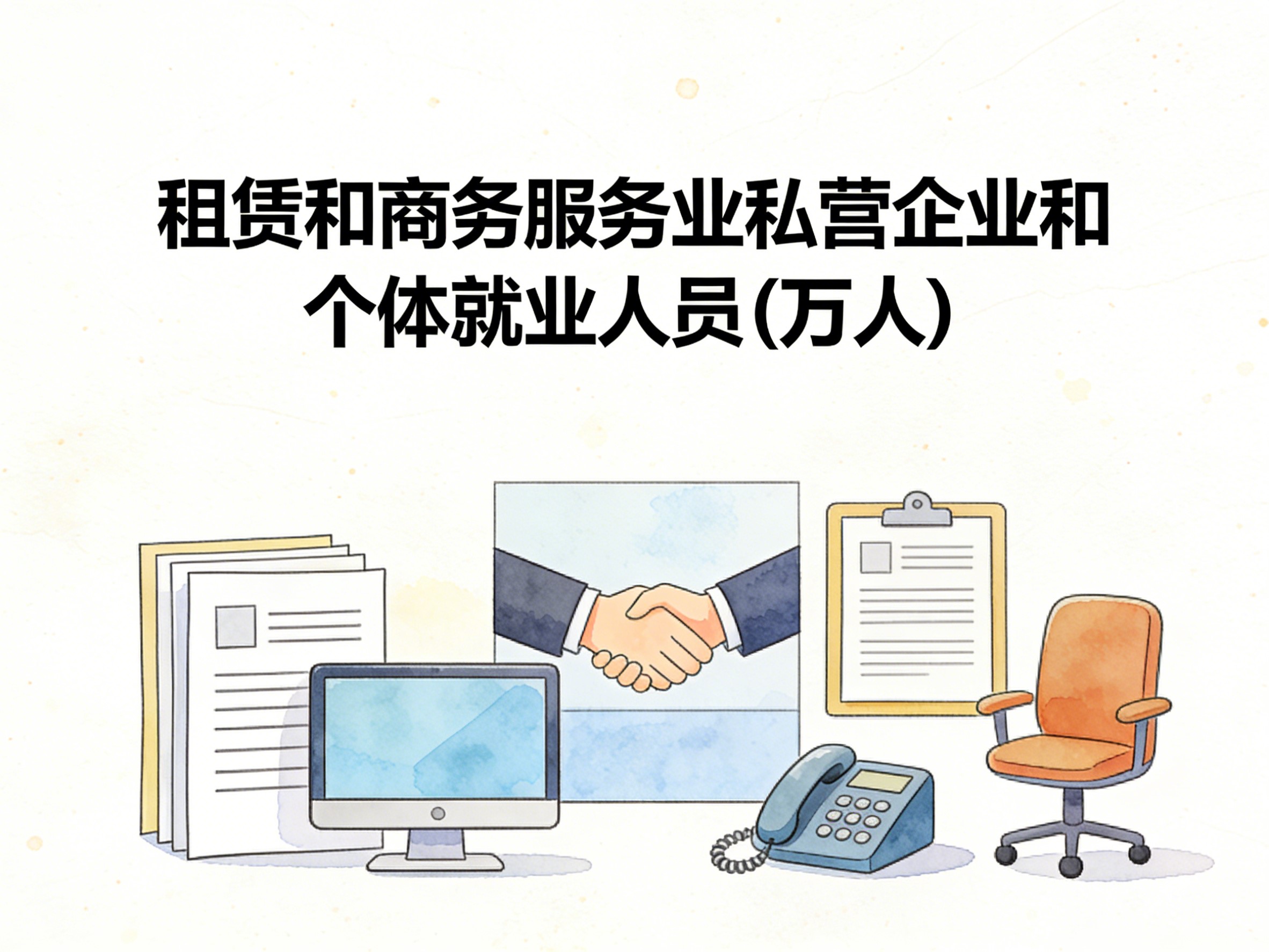 2004-2019年中国租赁和商务服务业私营企业和个体就业人员数据集