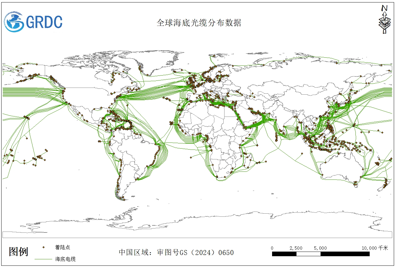 2022-2024年全球海底光缆分布数据集