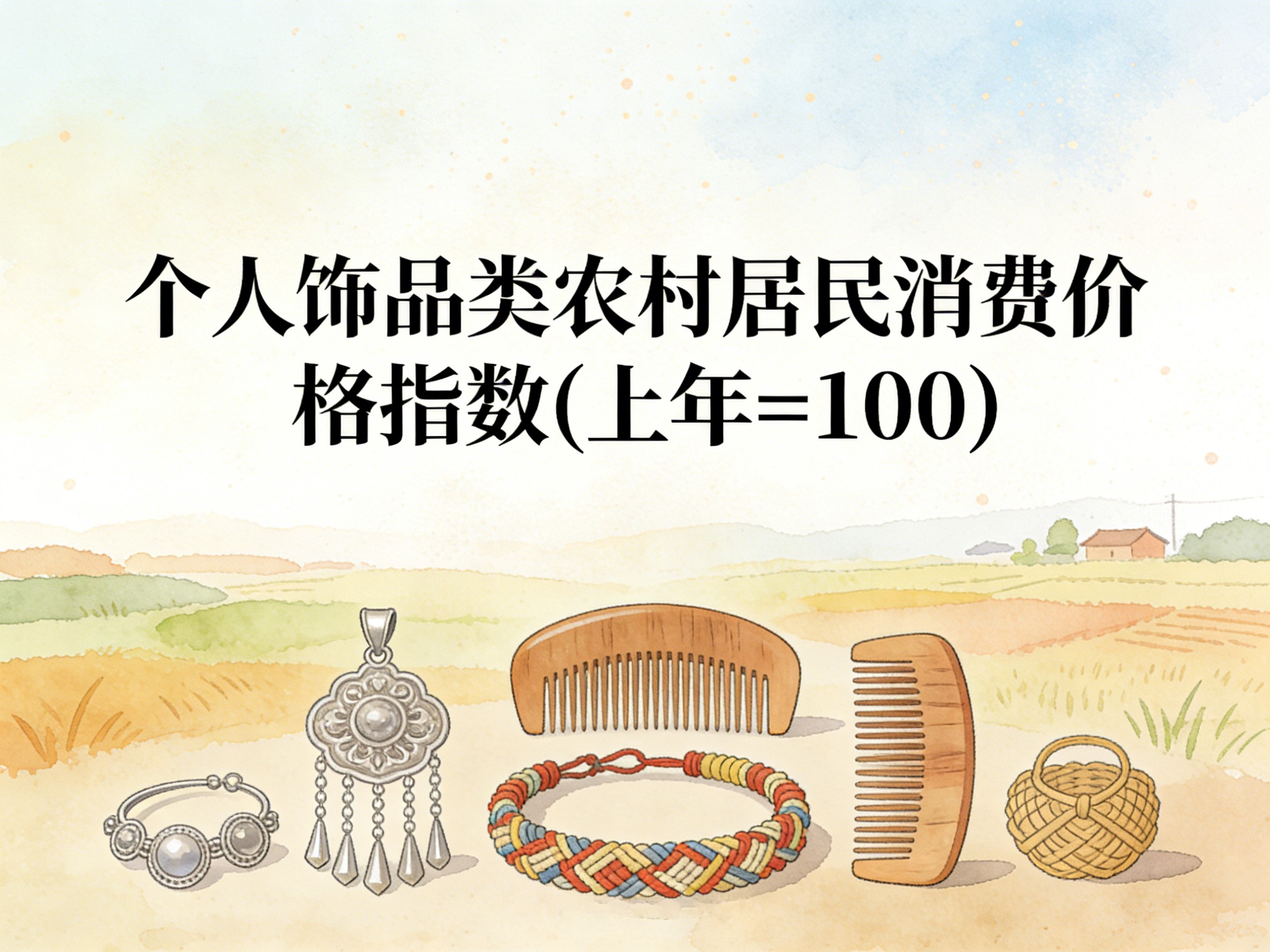 2001-2015年中国个人饰品类农村居民消费价格指数数据集