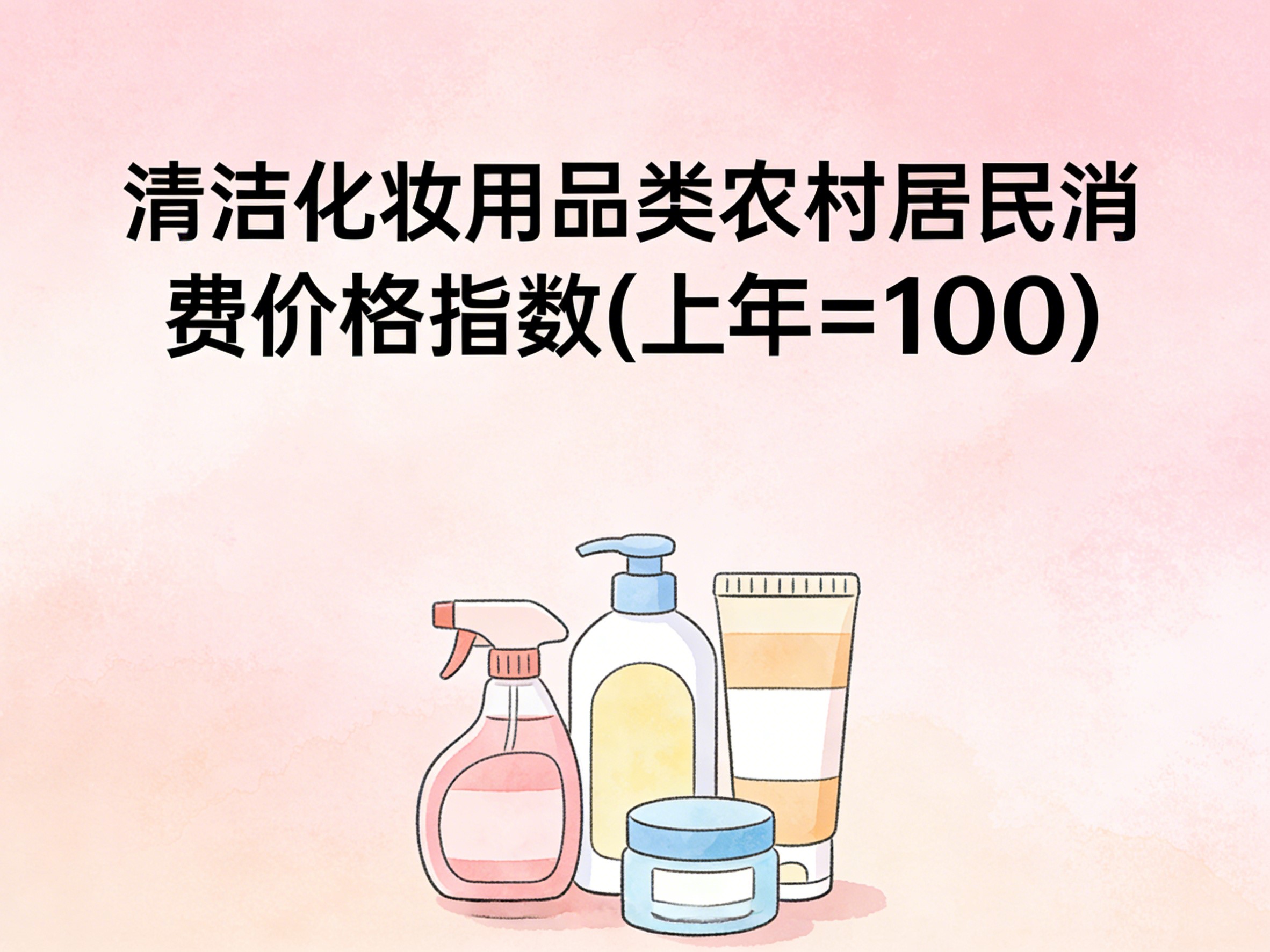 2001-2015年中国清洁化妆用品类农村居民消费价格指数数据集