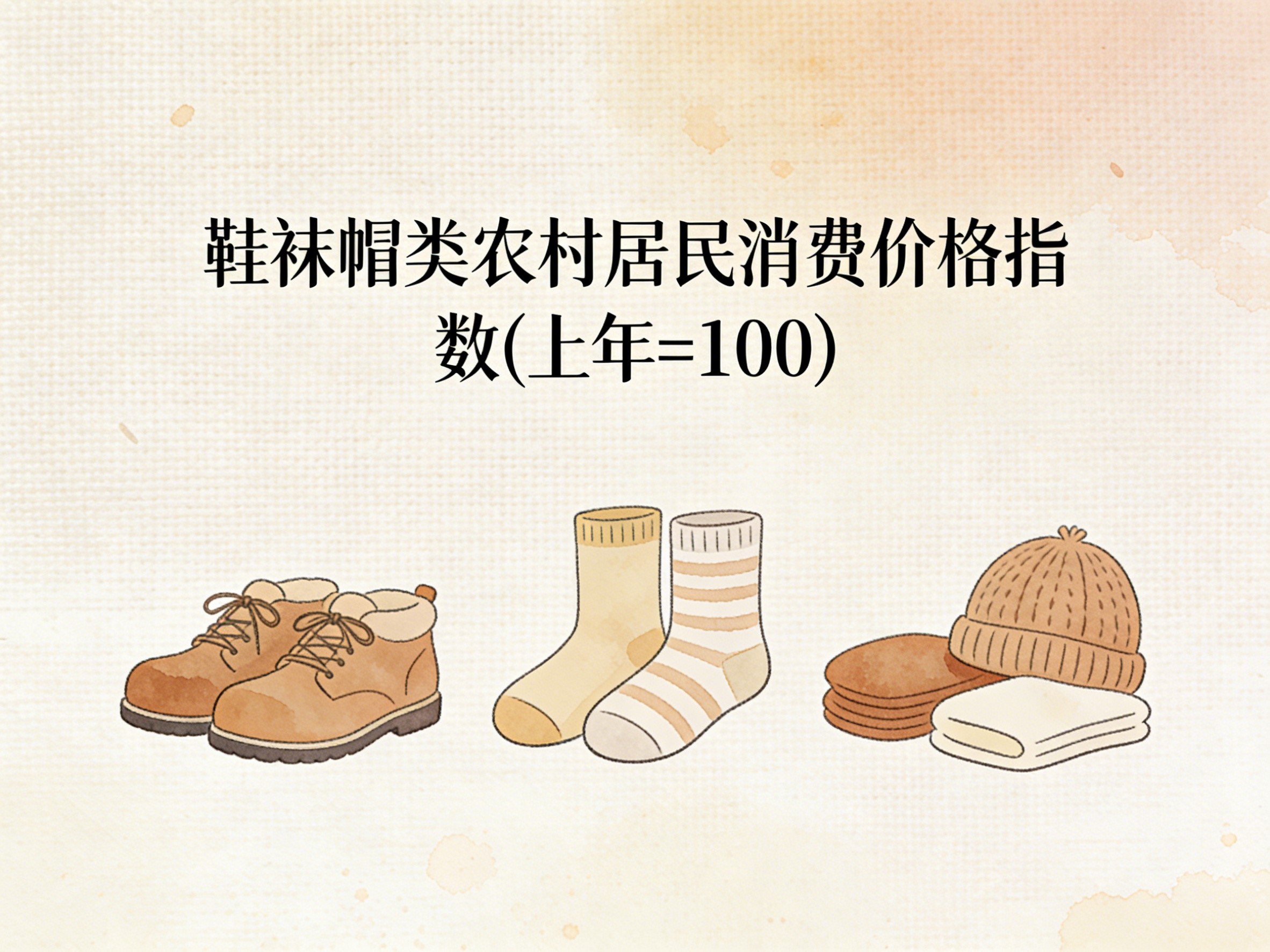 2001-2015年中国鞋袜帽类农村居民消费价格指数数据集