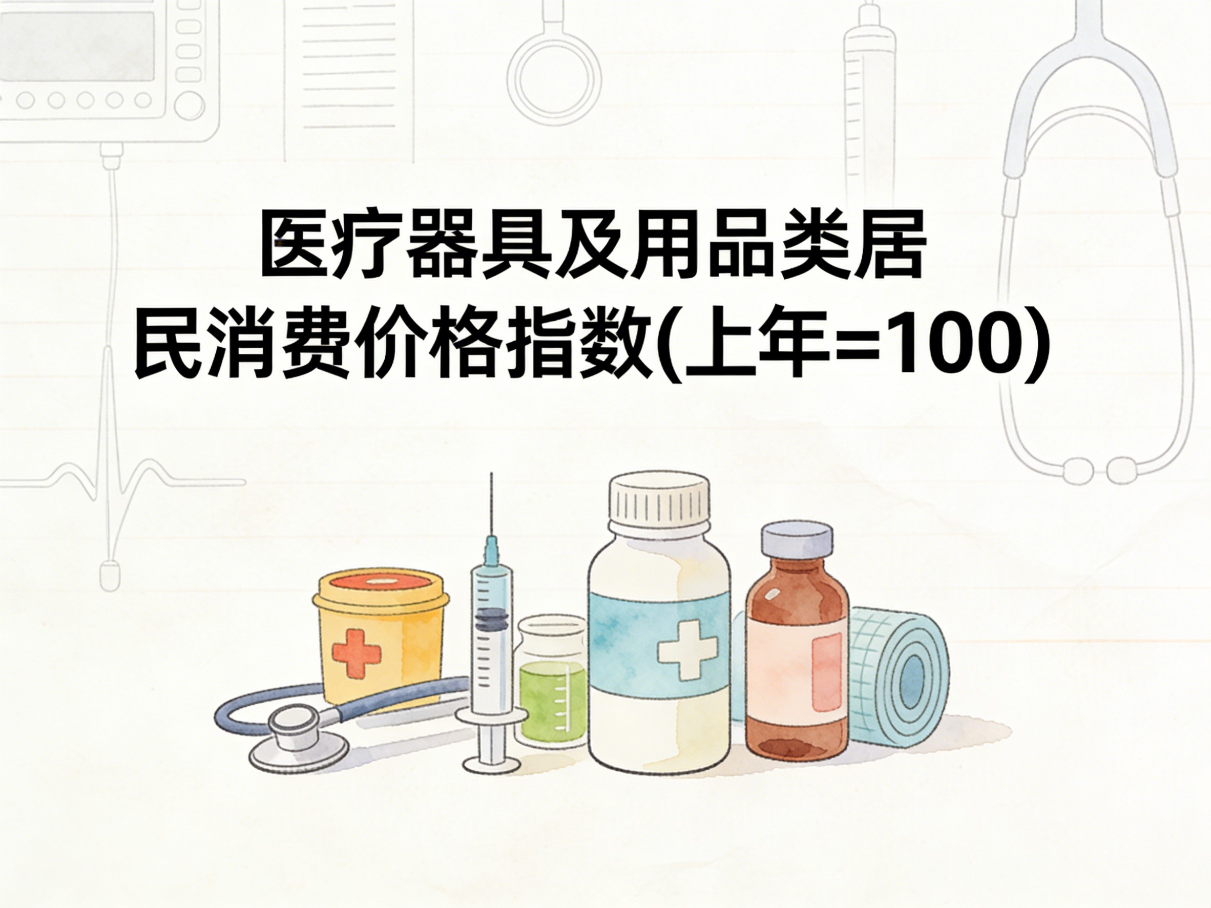2001-2015年中国医疗器具及用品类居民消费价格指数数据集