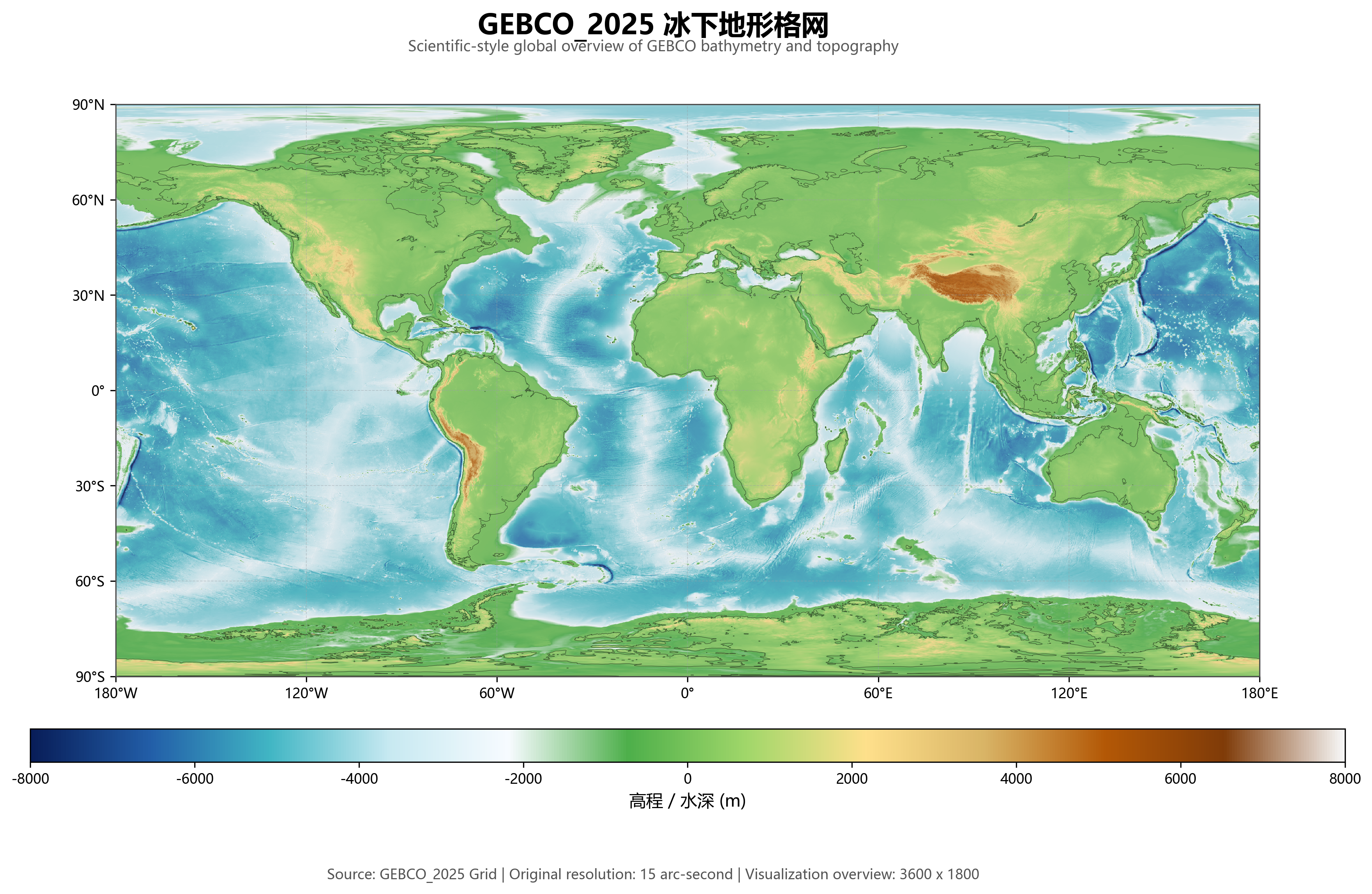 GEBCO_2025冰下地形格网