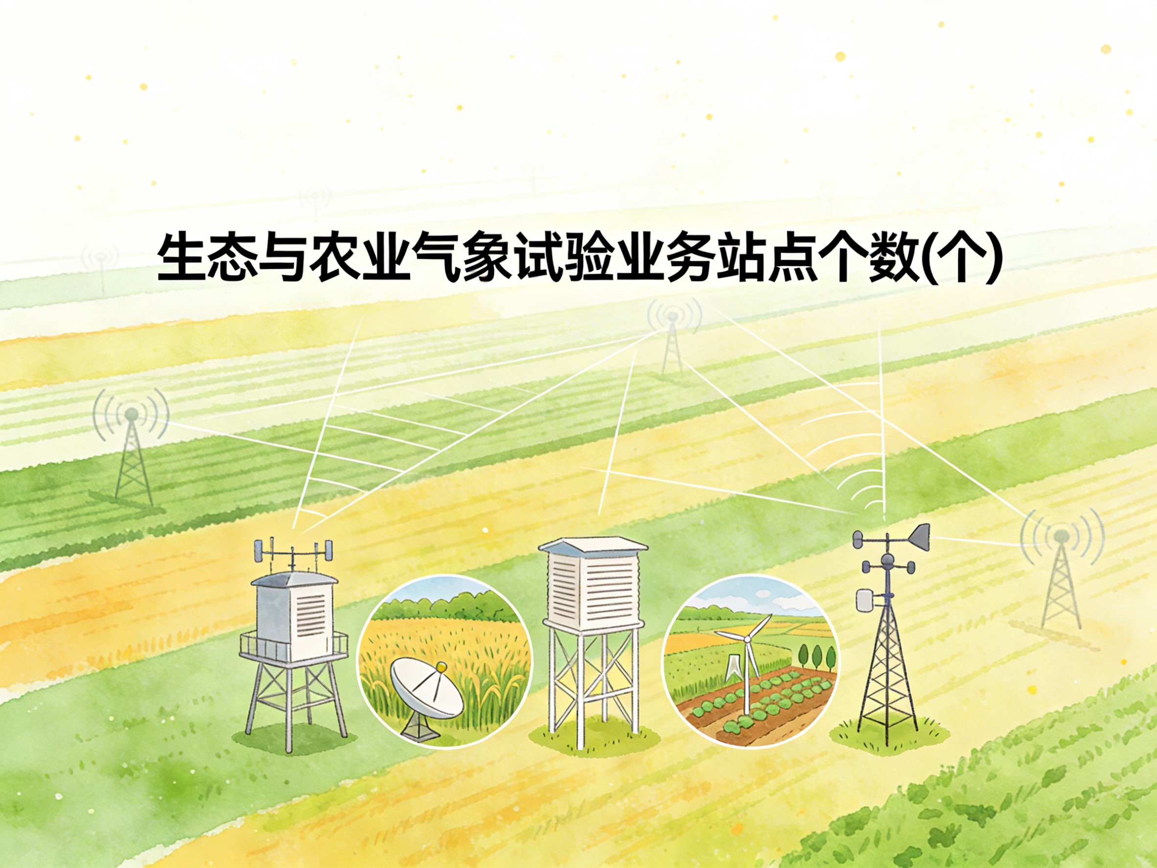 2005-2019年中国生态与农业气象试验业务站点个数数据集
