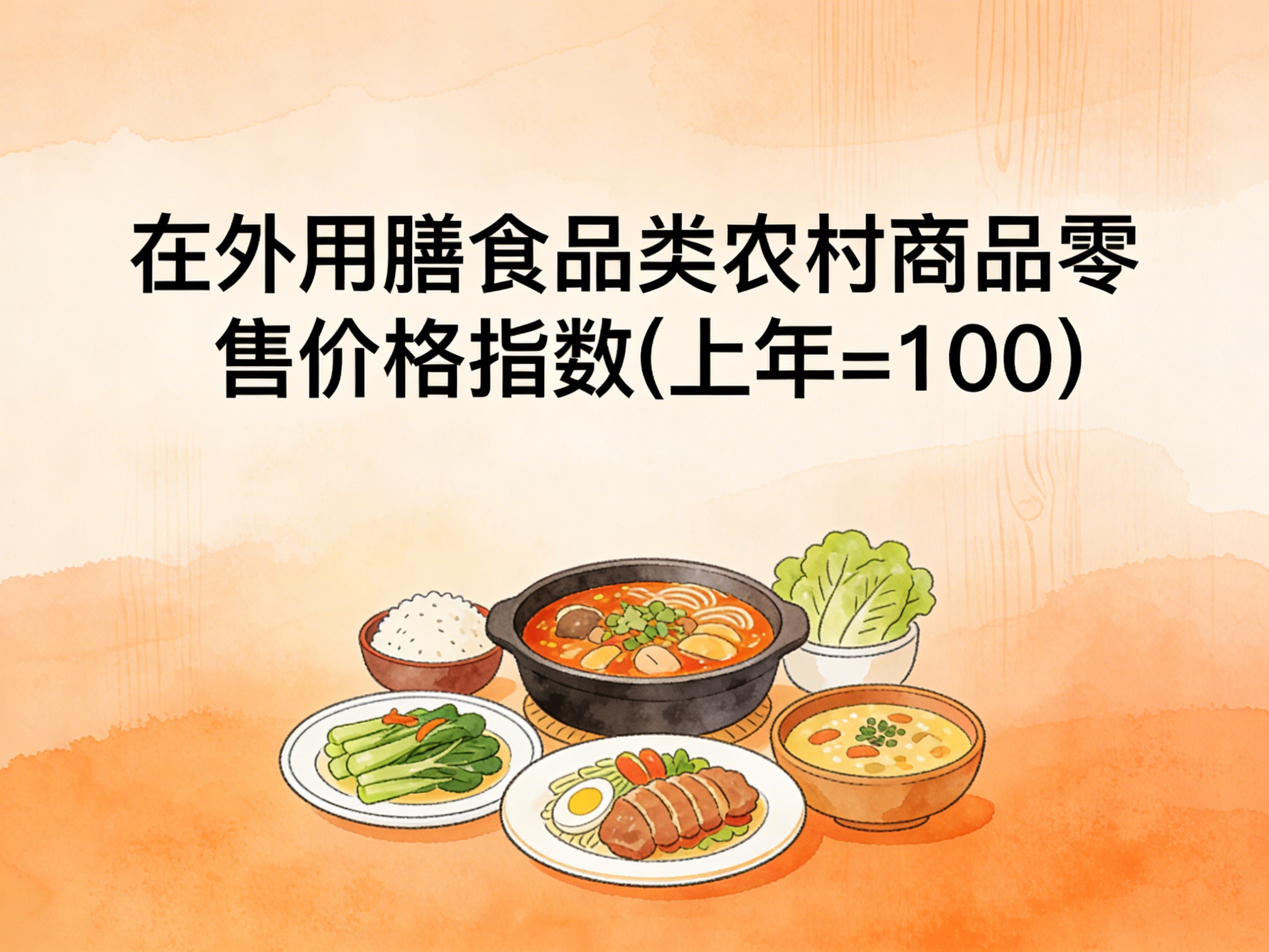 2003-2016年中国在外用膳食品类农村商品零售价格指数数据集