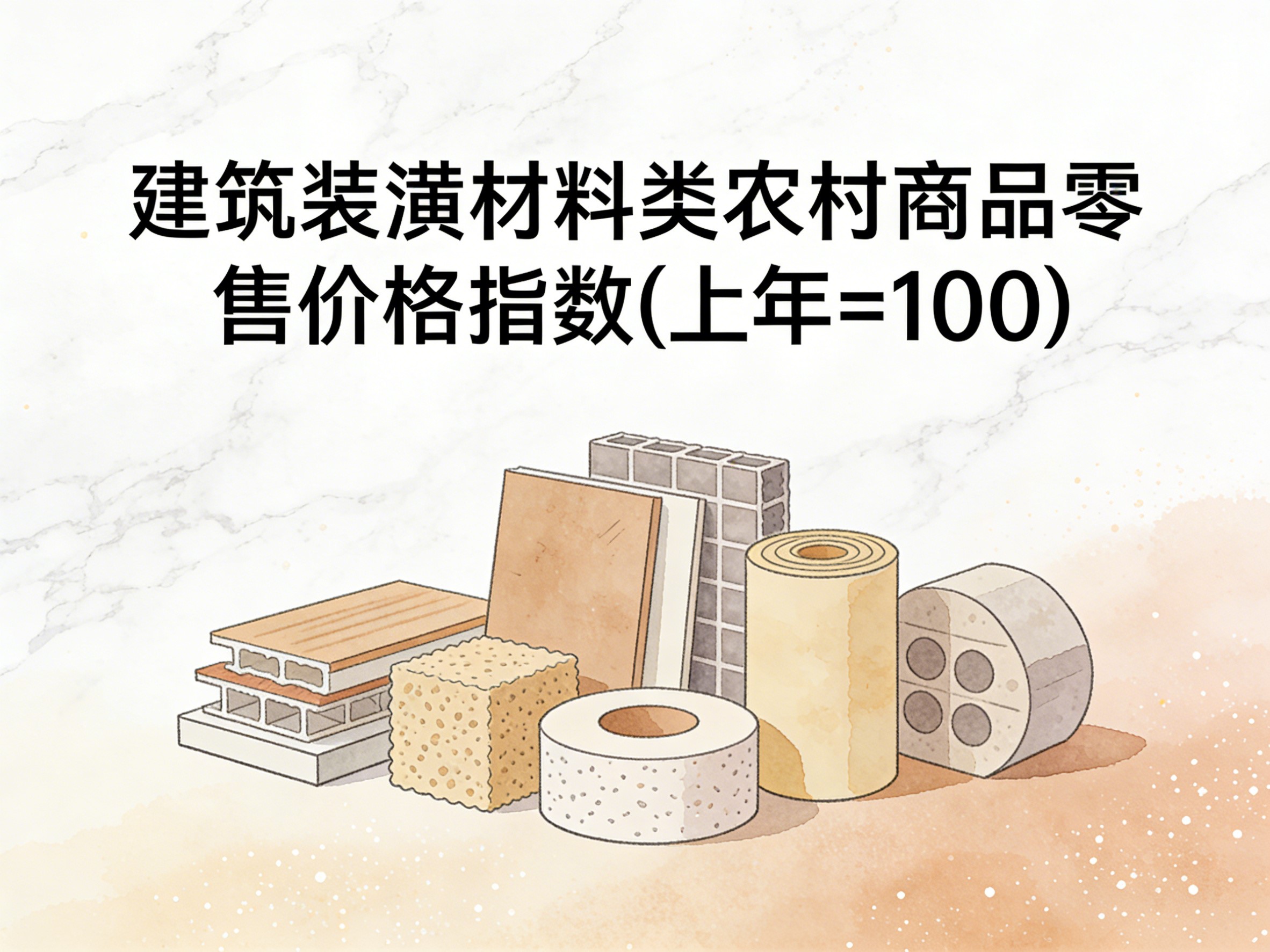 2003-2016年中国建筑装潢材料类农村商品零售价格指数数据集