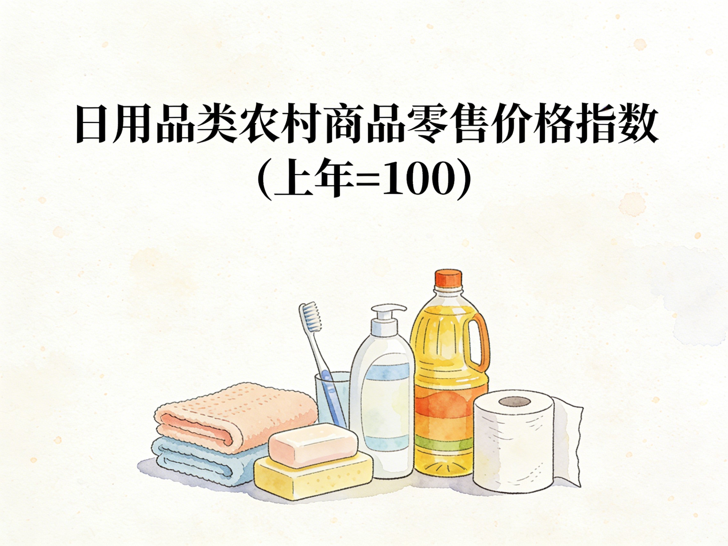 2003-2016年中国日用品类农村商品零售价格指数数据集